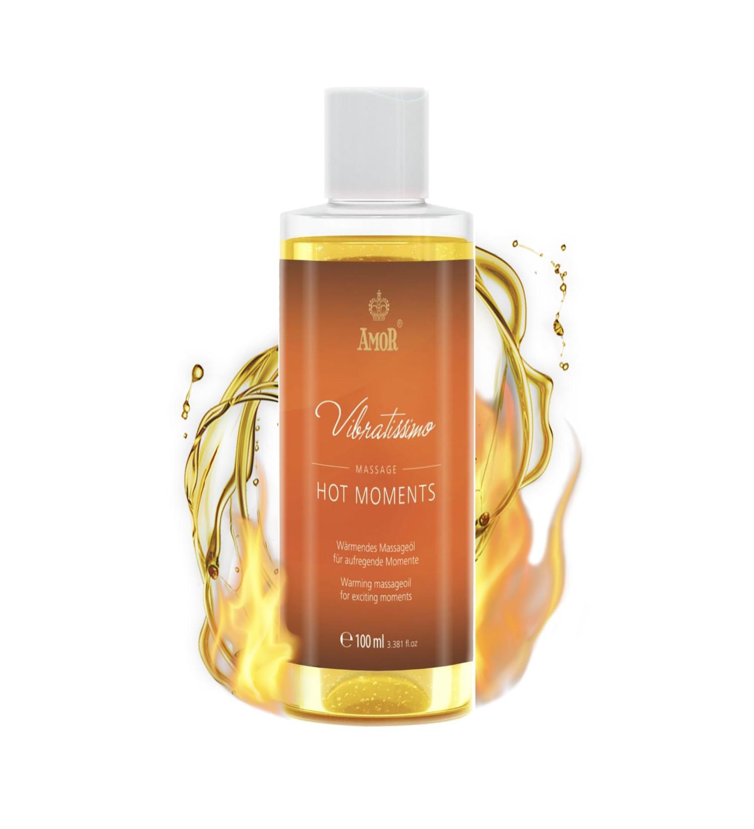 Vibratissimo Hot Moments Warming Soothing Massage Oil Erotic Love Oil 100 ml Hot Moments 100 ml (Pack of 1) - Buy Online on GoSupps.com