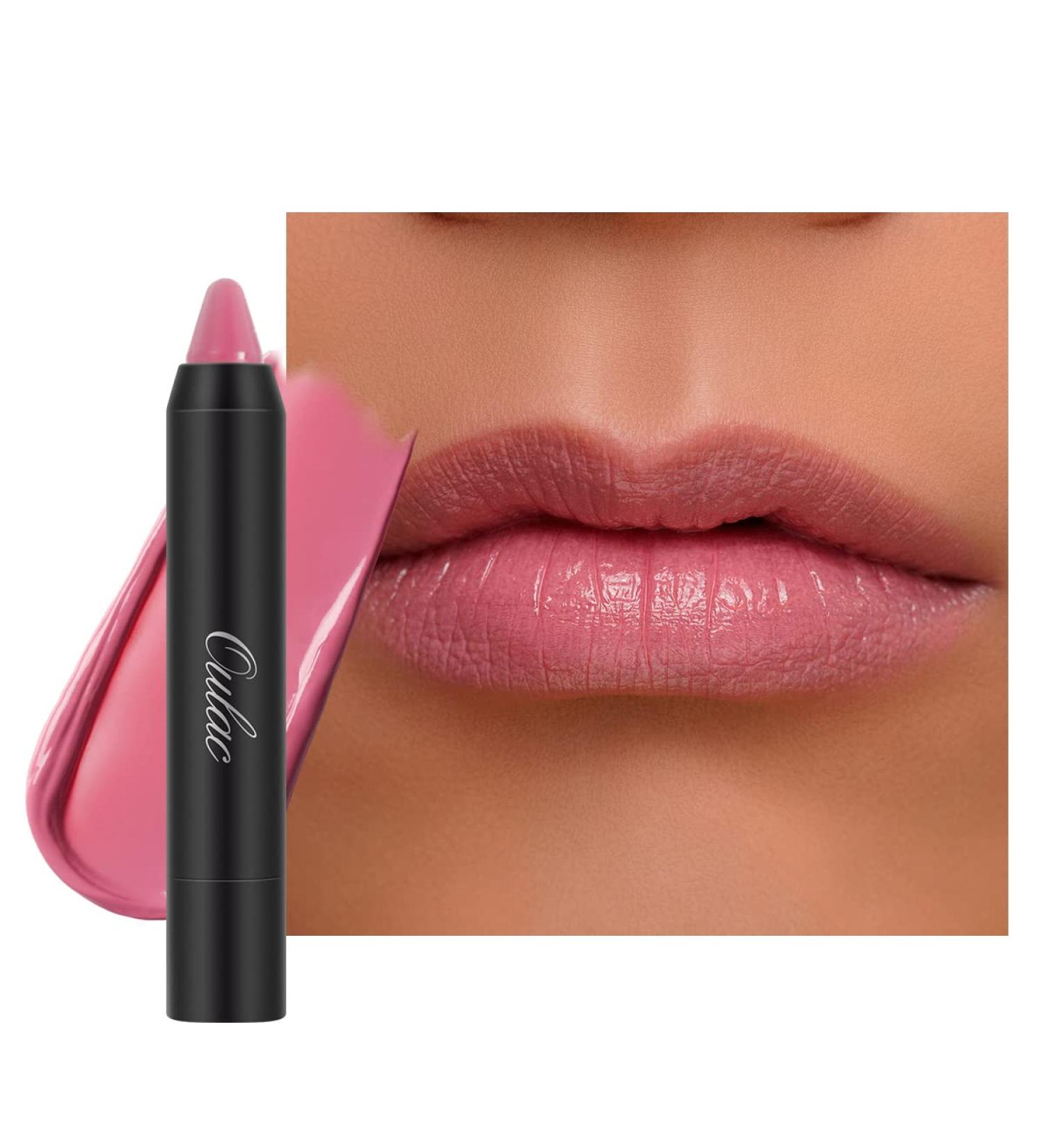 Oulac Rose Tea Lipstick - Moisturizing Lip Balm for Dry Lips | Hydrating Lip Crayon & Blush Makeup | 2.48g - Buy Online on GoSupps.com
