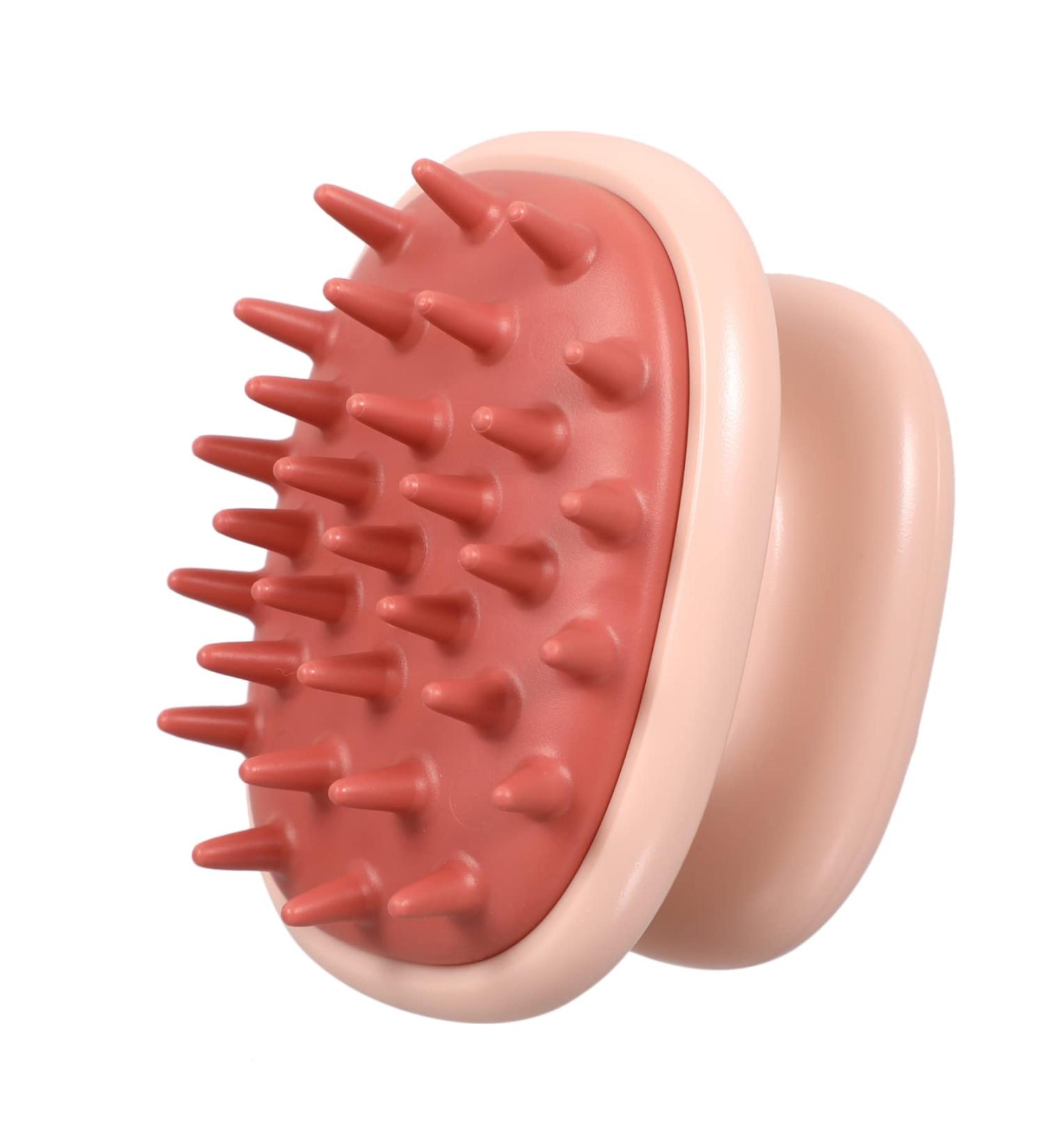 Tovinanna Silicone Massage Comb & Shampoo Washer - Scalp Massager Brush for Hair Care | 9.4x7cm Pink - Buy Online on GoSupps.com