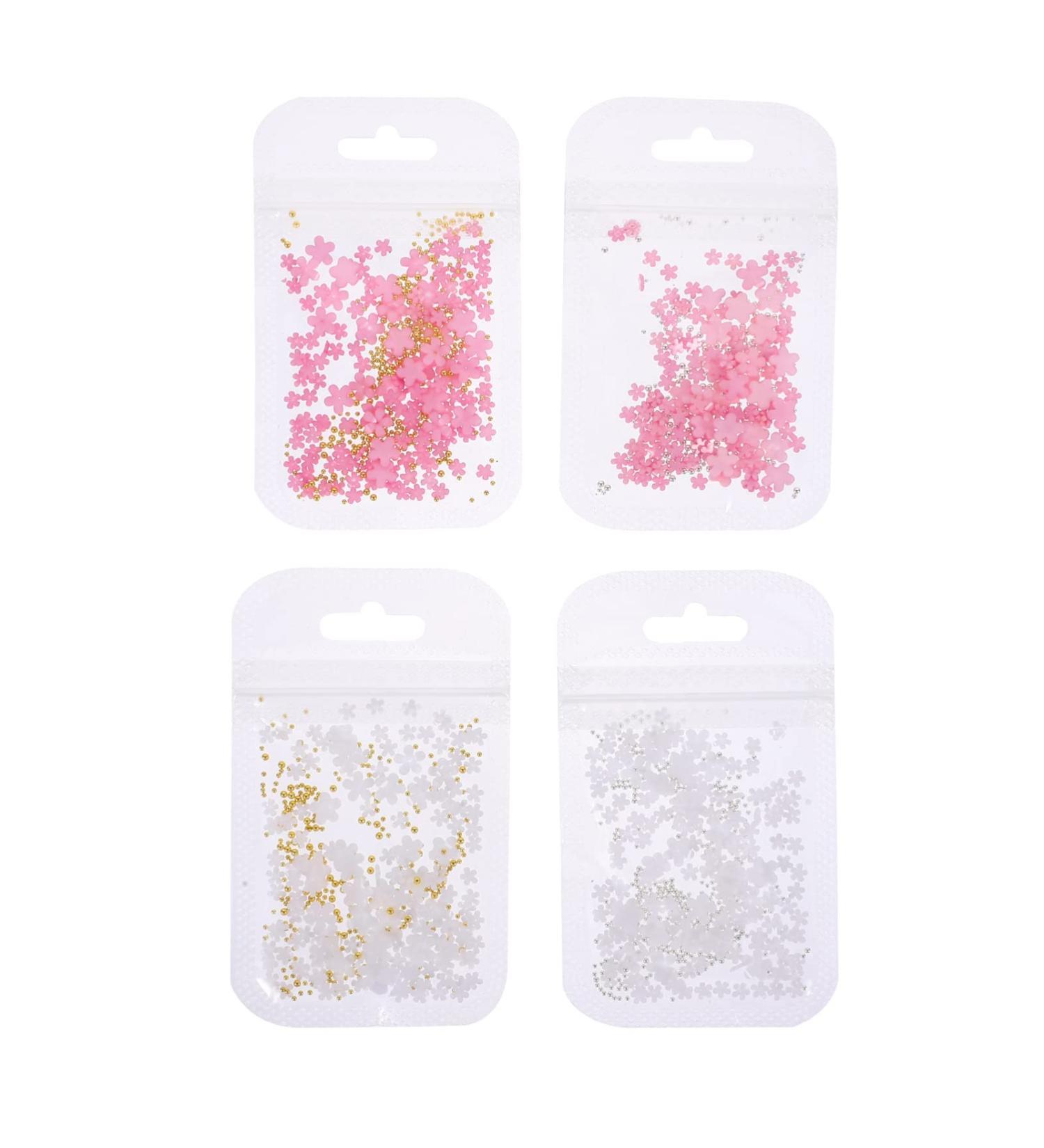 Beaupretty 4 Nail Art Accessories Spring Diy Nail Decorations Nail Art Diy Accessories Fingernail Decor Flower Nail Art Charms Manicure Caviar Beads Nail Patches 3d Delicate Nail Decals Resin - Buy Online on GoSupps.com