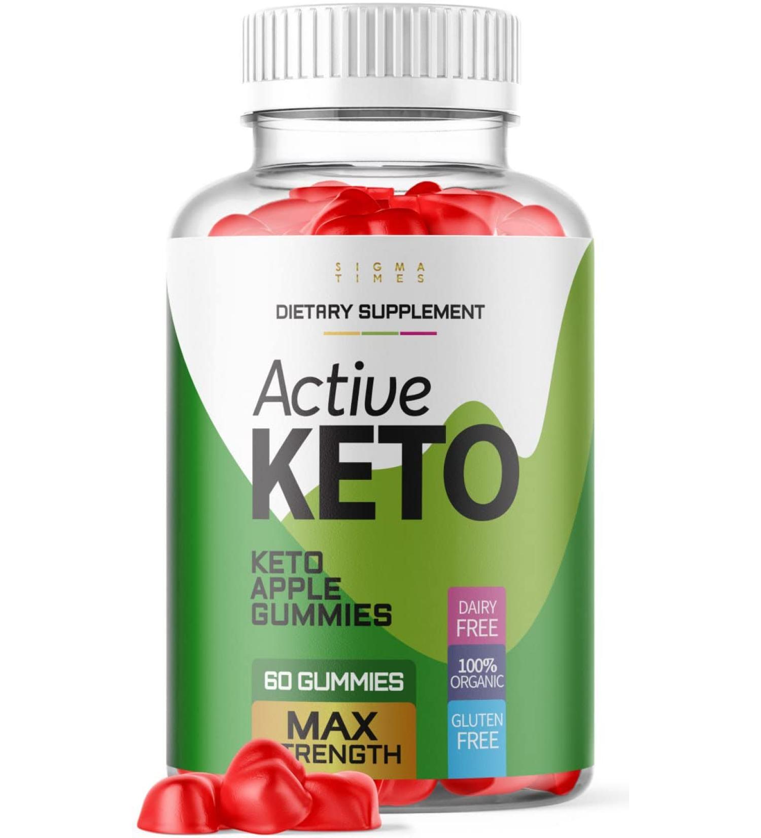 Active Keto ACV Gummies - Weight Loss & Tummy Fat Burner | Maximum Strength Formula with Apple Cider Vinegar | 60 Gummies - Buy Online on GoSupps.com