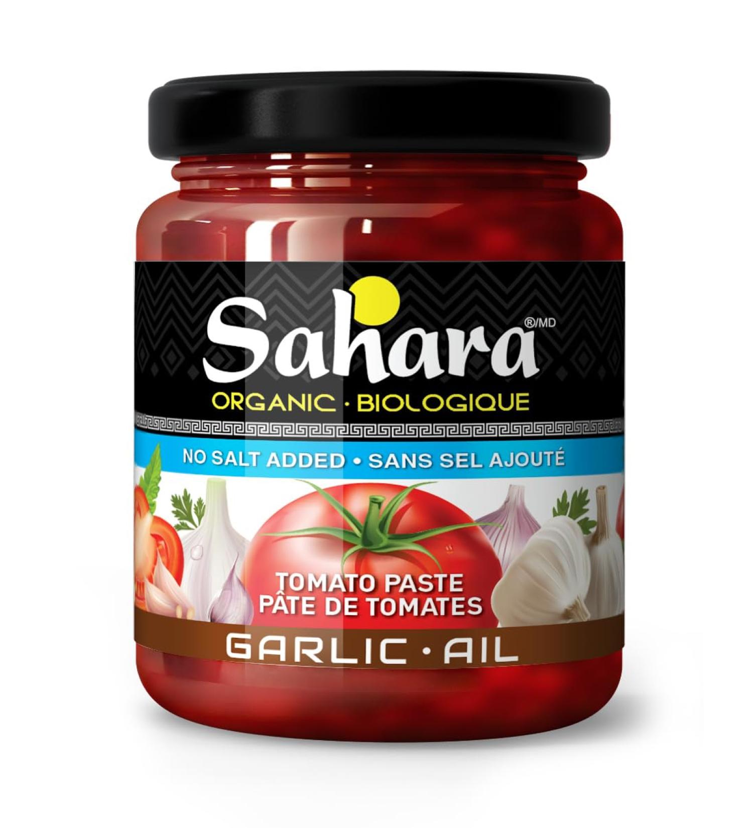 Sahara Organic Garlic Tomato Paste (12-Pack) 12 x 120ml - Buy Online on GoSupps.com