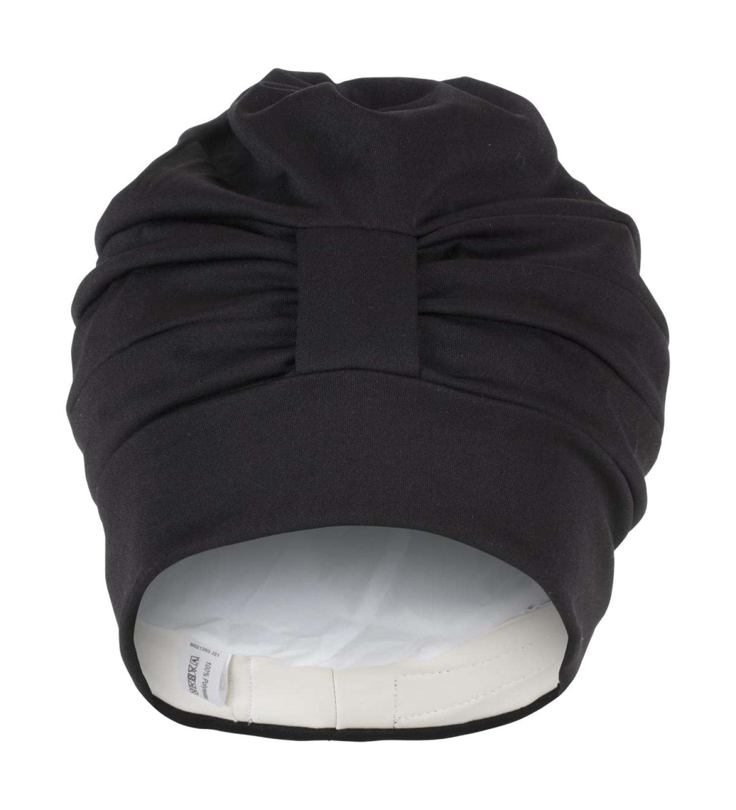 Fashy Black Fabric Swimming Cap - One Size High-Quality Swim Gear for All Ages | International Shipping Available - Buy Online on GoSupps.com