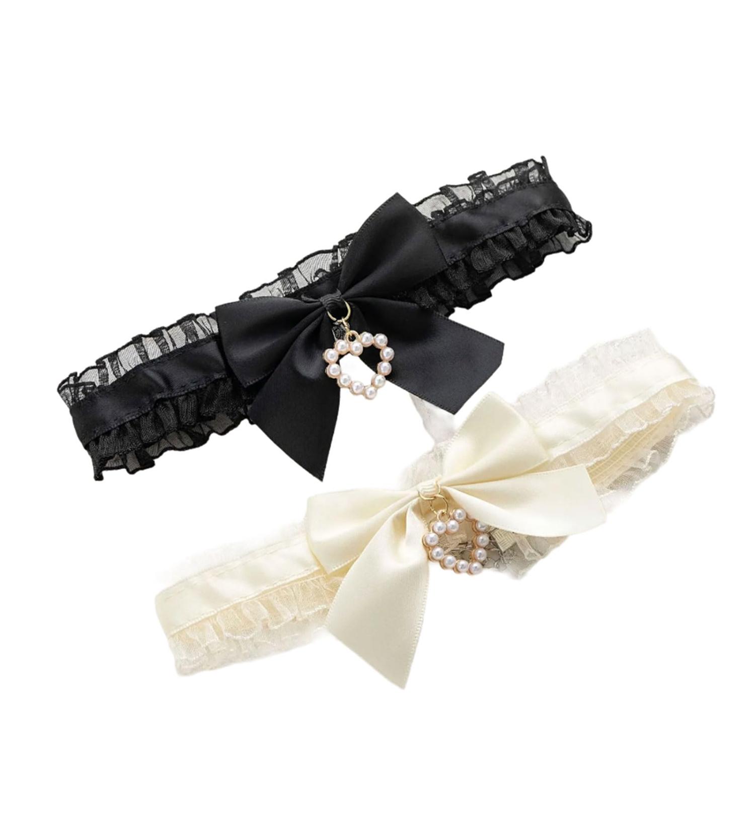 Oralgos Elegant Lace Heart Pendant Necklace for Women - Modern Pearl Collar Chain Decoration - Buy Online on GoSupps.com