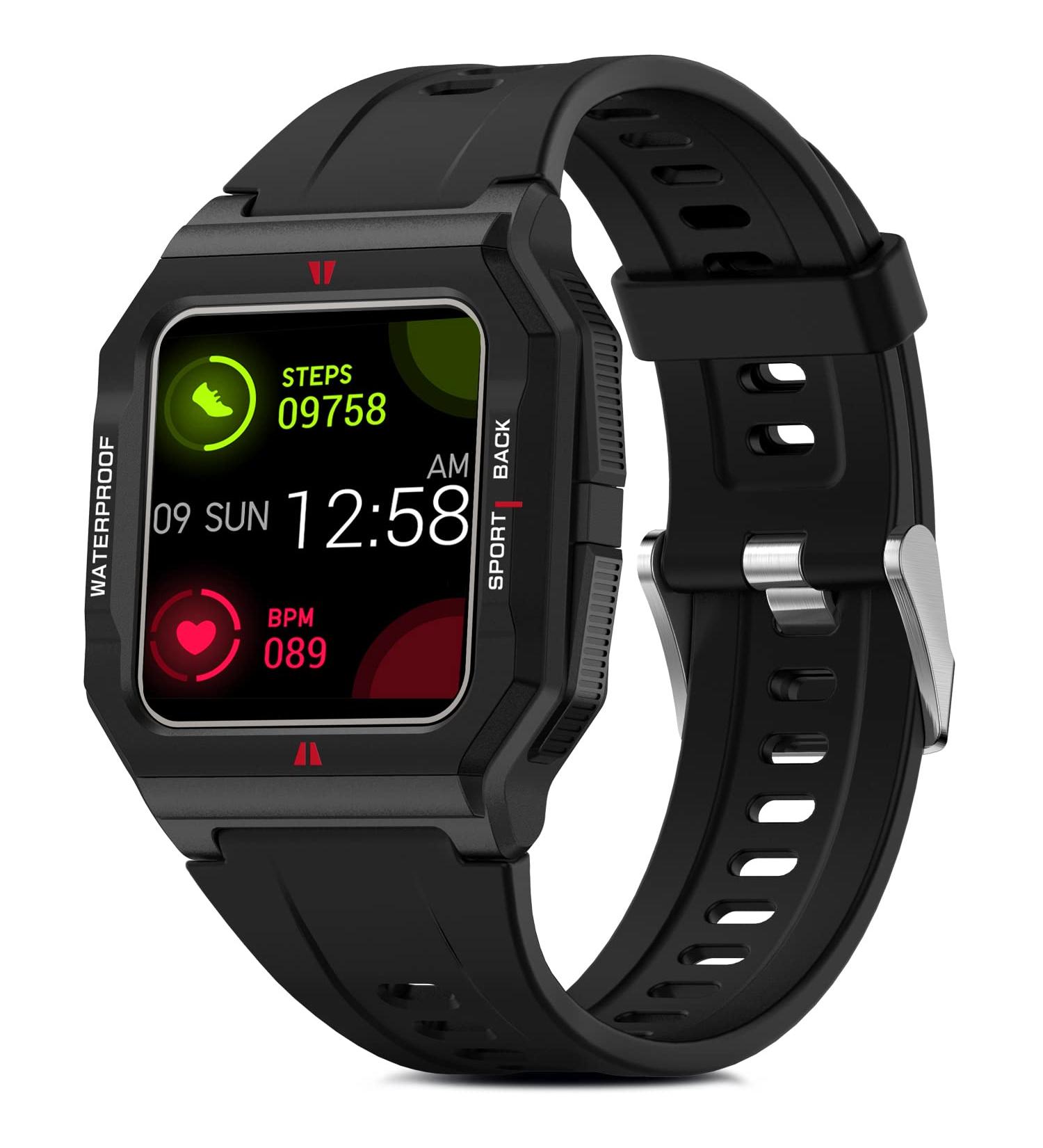 MorePro Smart Watch: Blood Pressure & Heart Rate Monitor, Multi-DIY Touch Screen Fitness Tracker with Sleep Monitor, Waterproof Sport Bracelet Pedometer for Men Women - iOS Android-Compatible (Black) - Buy Online on GoSupps.com