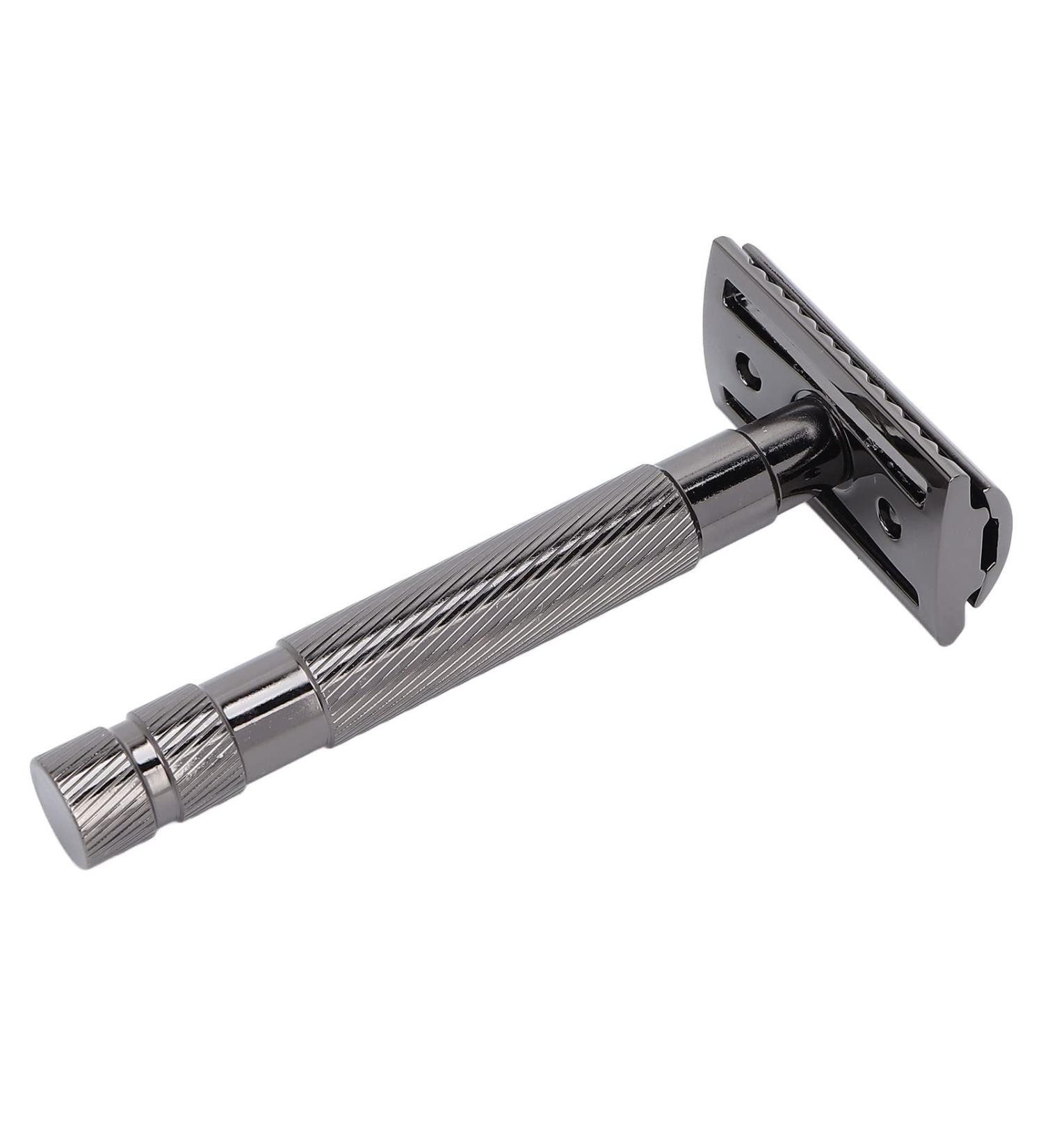 High Durability Safety Razor - Double Edge Travel Razor for Home & Hotel (Black) - International Shipping Available - Buy Online on GoSupps.com