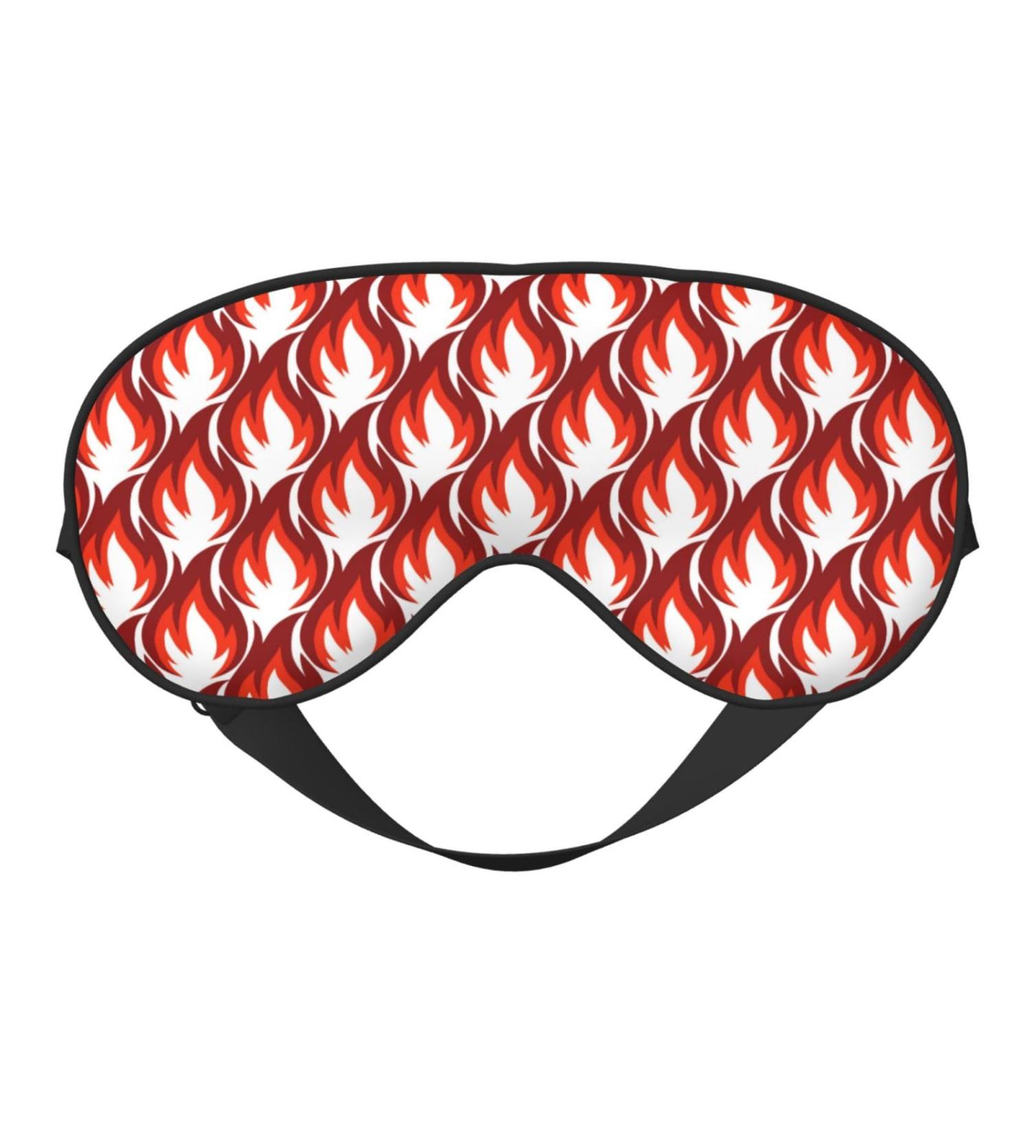 Fire Symbols Sleep Mask - Double-Sided Adjustable Eye Mask for Perfect Shading & Reduced Eye Edema | Soft Comfort for International Shipping - Buy Online on GoSupps.com