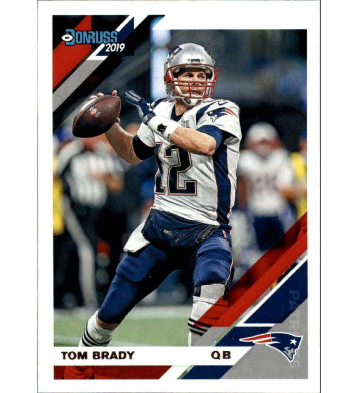 2019 Donruss Football #162 Tom Brady New England Patriots Official NFL Trading Card From Panini America