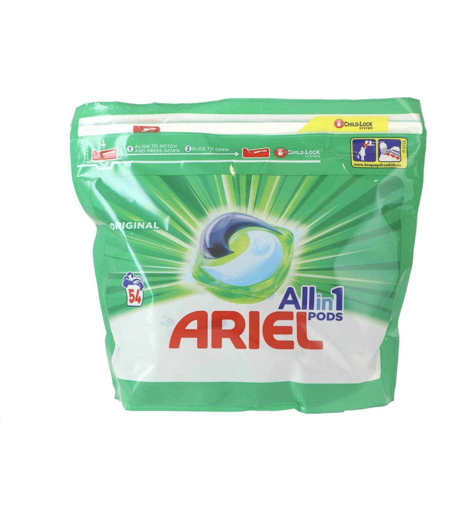 Ariel - Ariel Original All-in-1 Pods - 54 Pieces Lemon 54 Count (Pack of 1)
