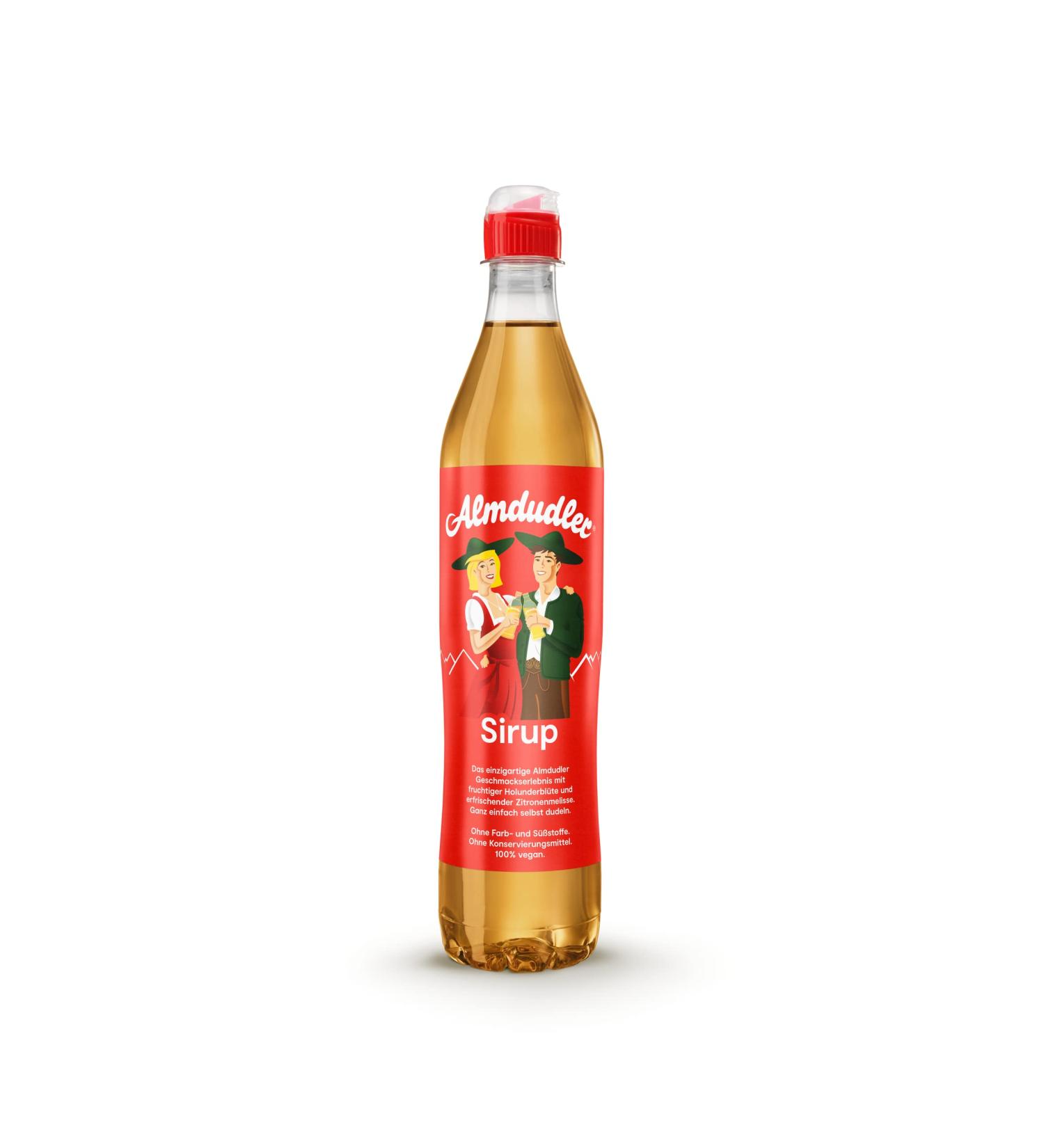 Almdudler Alpine Herbs Syrup 700ml - Authentic Herbal Lime Beverage Syrup for 7 Liters of Refreshing Lemonade - Buy Online Worldwide - Buy Online on GoSupps.com