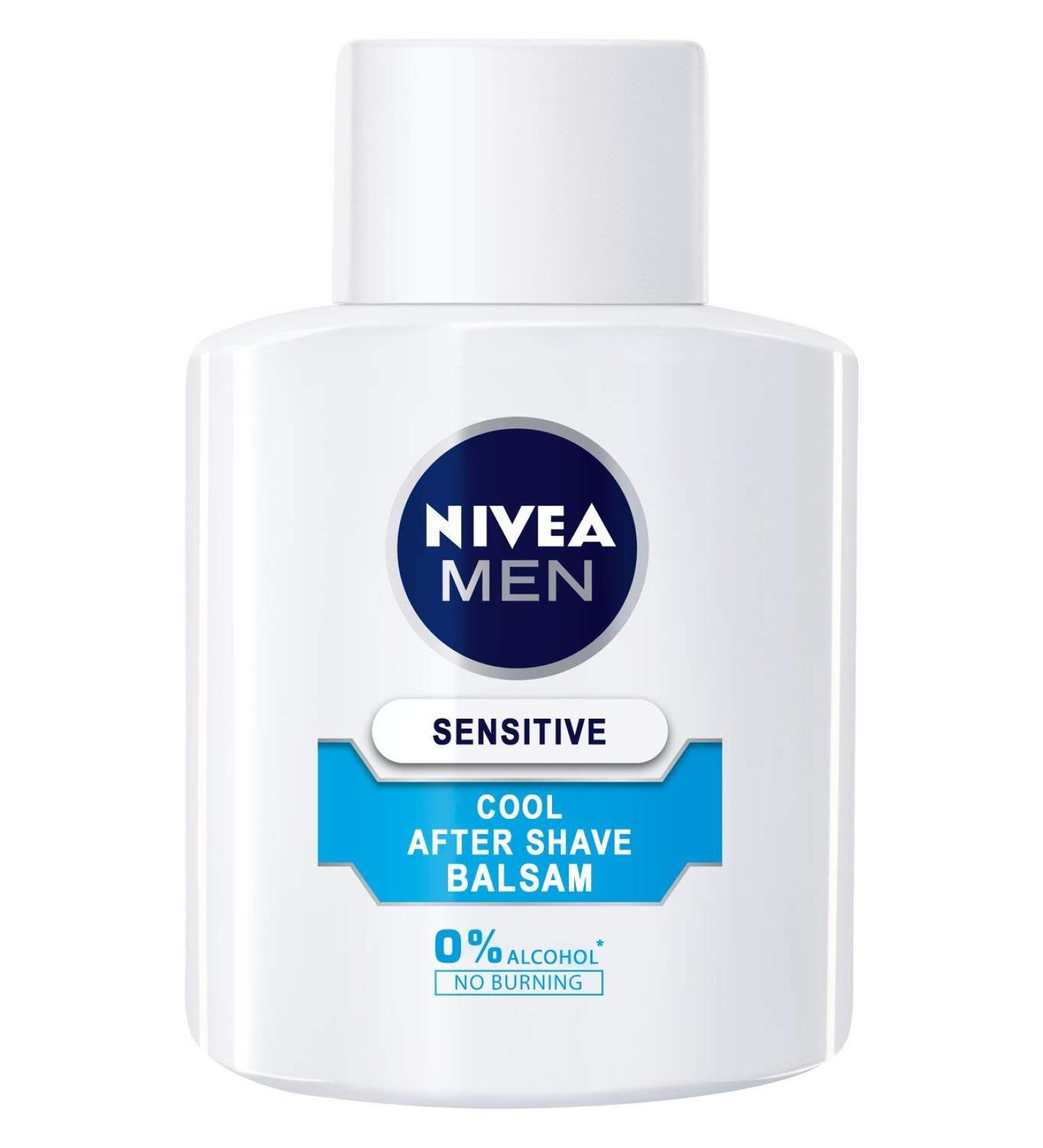 NIVEA Men Cooling After Shave Balm for Sensitive Skin - 100ml Alcohol-Free International Shipping - Buy Online on GoSupps.com
