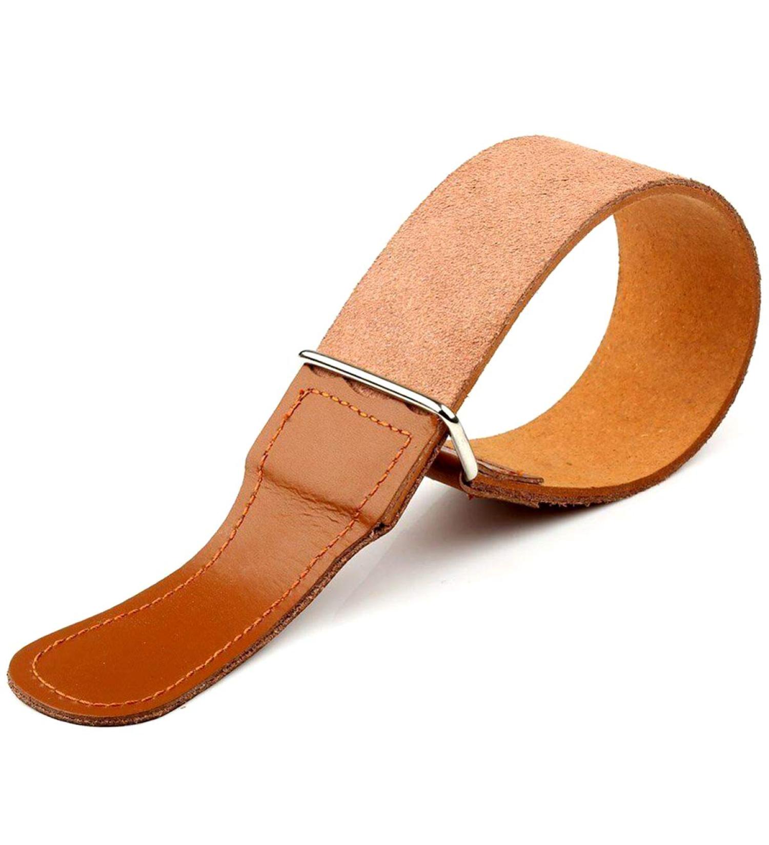 Cowhide Leather Strop | Premium Straight Razor Sharpener for Precision Edge Control - Buy Online on GoSupps.com