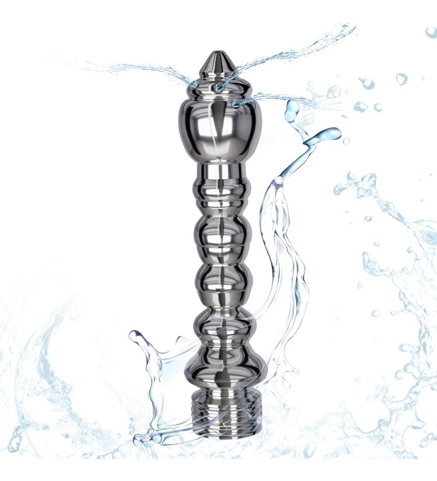 7 Holes Shower Enema Douche Attachments - Aluminium Water Nozzle Cleaning Kit with Velvet Carry Bag | International Shipping Available - Buy Online on GoSupps.com