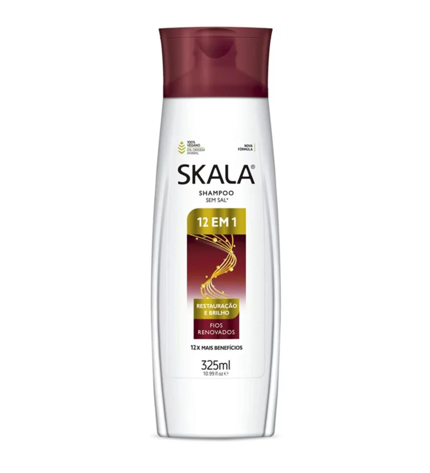 SKALA Multivitamin shampoo 12in1 intensive hair care enriched formula 100 vegan animalfriendly suitable for curly method