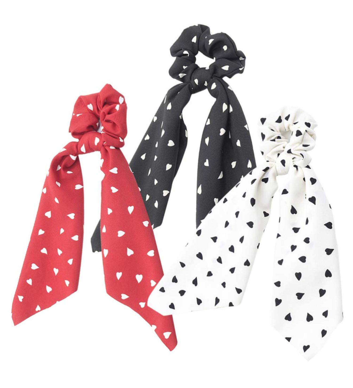 3-Pack Soft Chiffon Hair Ties for Women | Hair Tie Scarf Holders for Curly Ponytails & Headbands - Buy Online on GoSupps.com