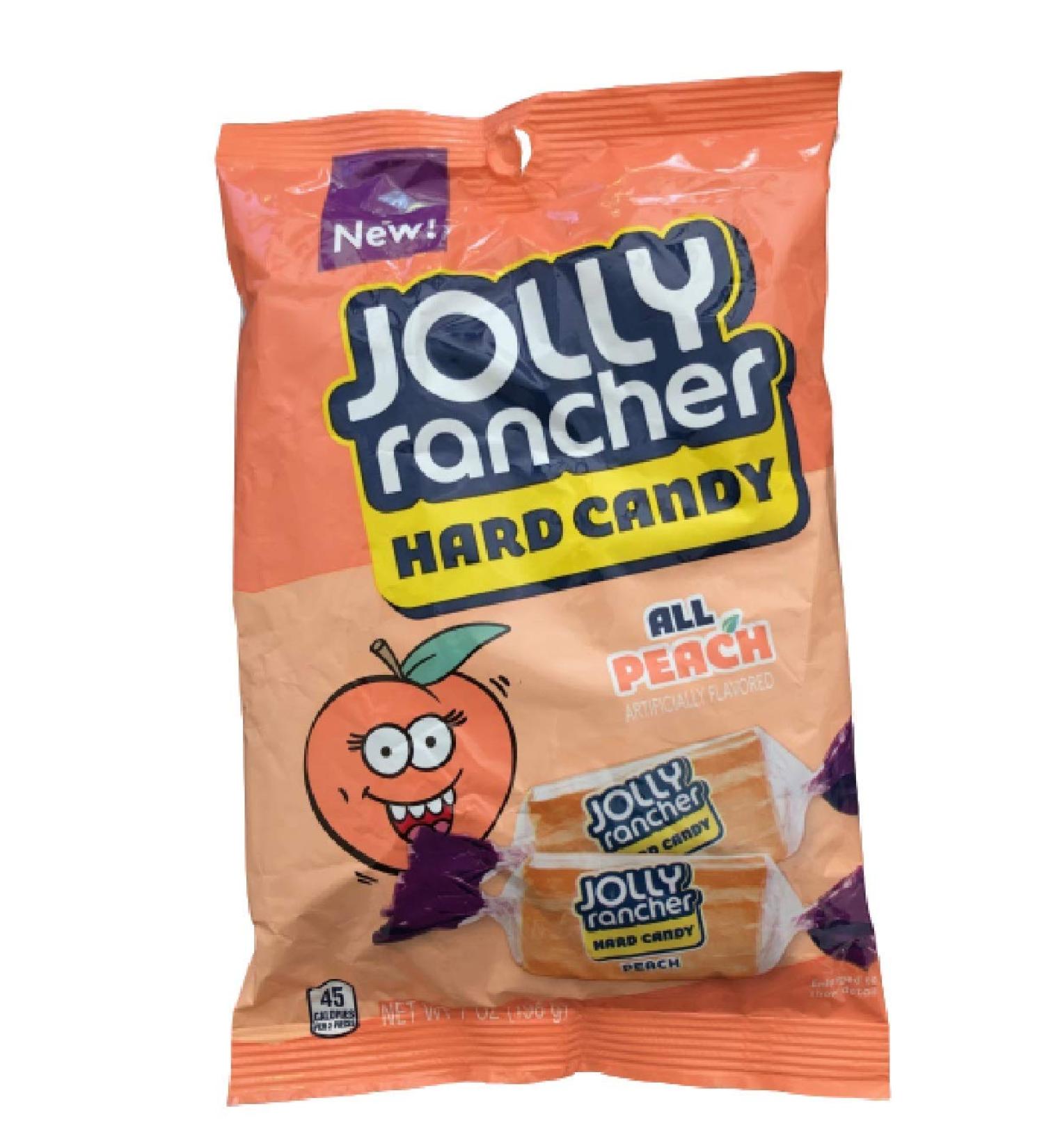 Jolly Rancher All Peach Hard Candy, 7 Oz Peach 7 Ounce (Pack of 1)