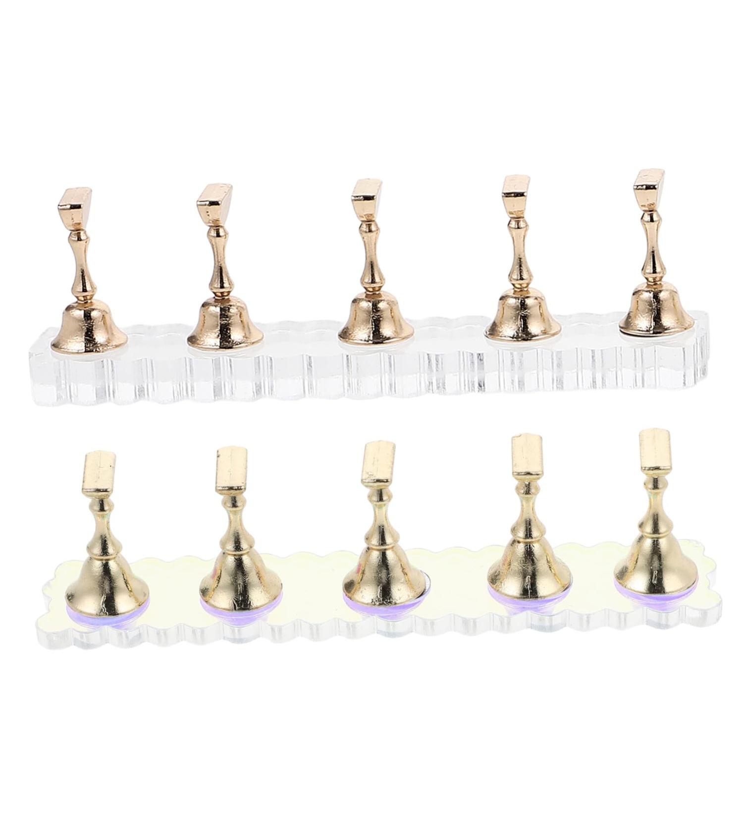 minkissy 2 Sets Nails Tool Show Rack Nail Painting Stand Nail Stand for Press on Fake Nail Holder Press on Nail Holder Nail Stands Nail Art Kits Fake Nail Stand Accessories Acrylic Metal - Buy Online on GoSupps.com