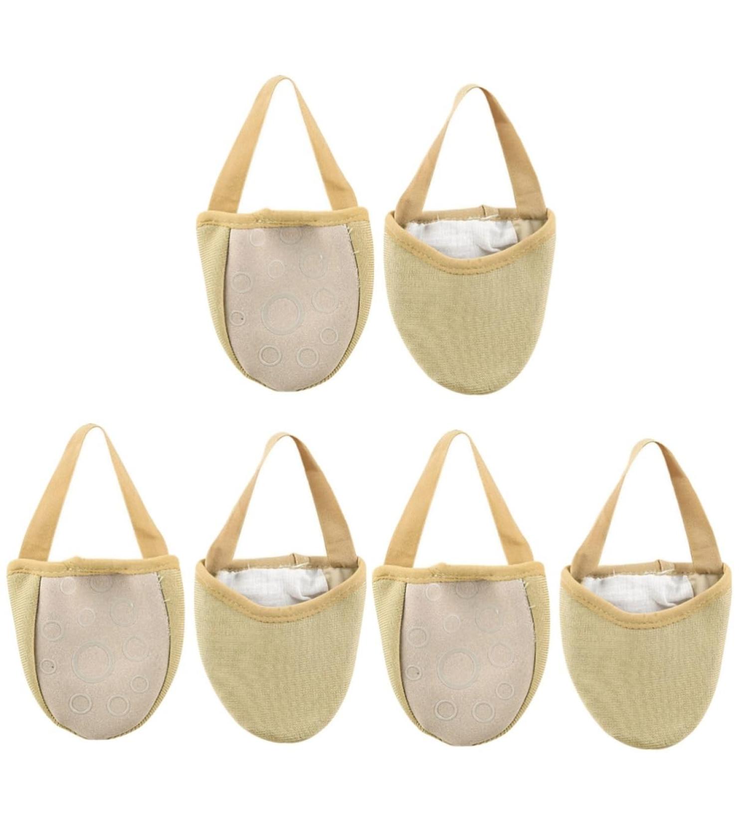 Buy 3 Pairs Yoga Toe Protector Socks | Breathable Half Palm Pads & Non-Slip Forefoot Cushions for Ultimate Comfort - International Shipping Available - Buy Online on GoSupps.com