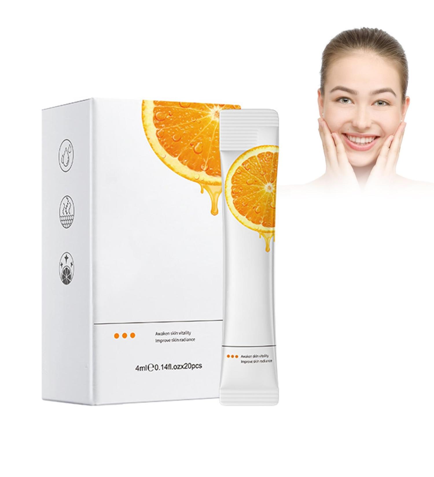 20 pieces vitamin C mask orange cleansing mask nourishing & moisturizing soft skin mask pore cleansing skin lightening reducing fine lines - Buy Online on GoSupps.com