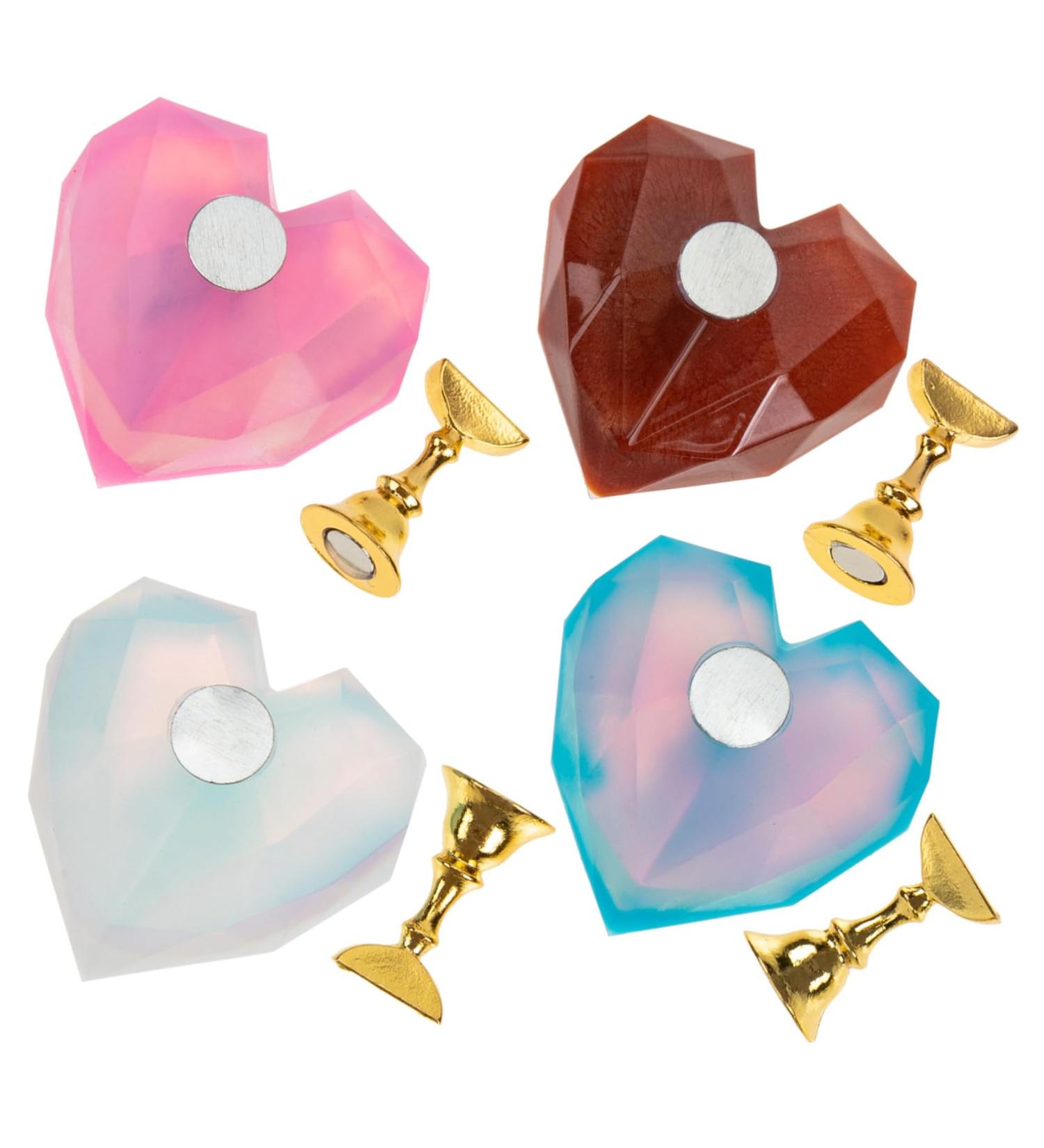 FRCOLOR 4 Sets nail holder magnetic mount magnetic tools magnetic base Nail Art Practice Stand Nail Art Stand nail stand nail tools nail palette Nail Tip Holders lotus resin Manicure tools - Buy Online on GoSupps.com