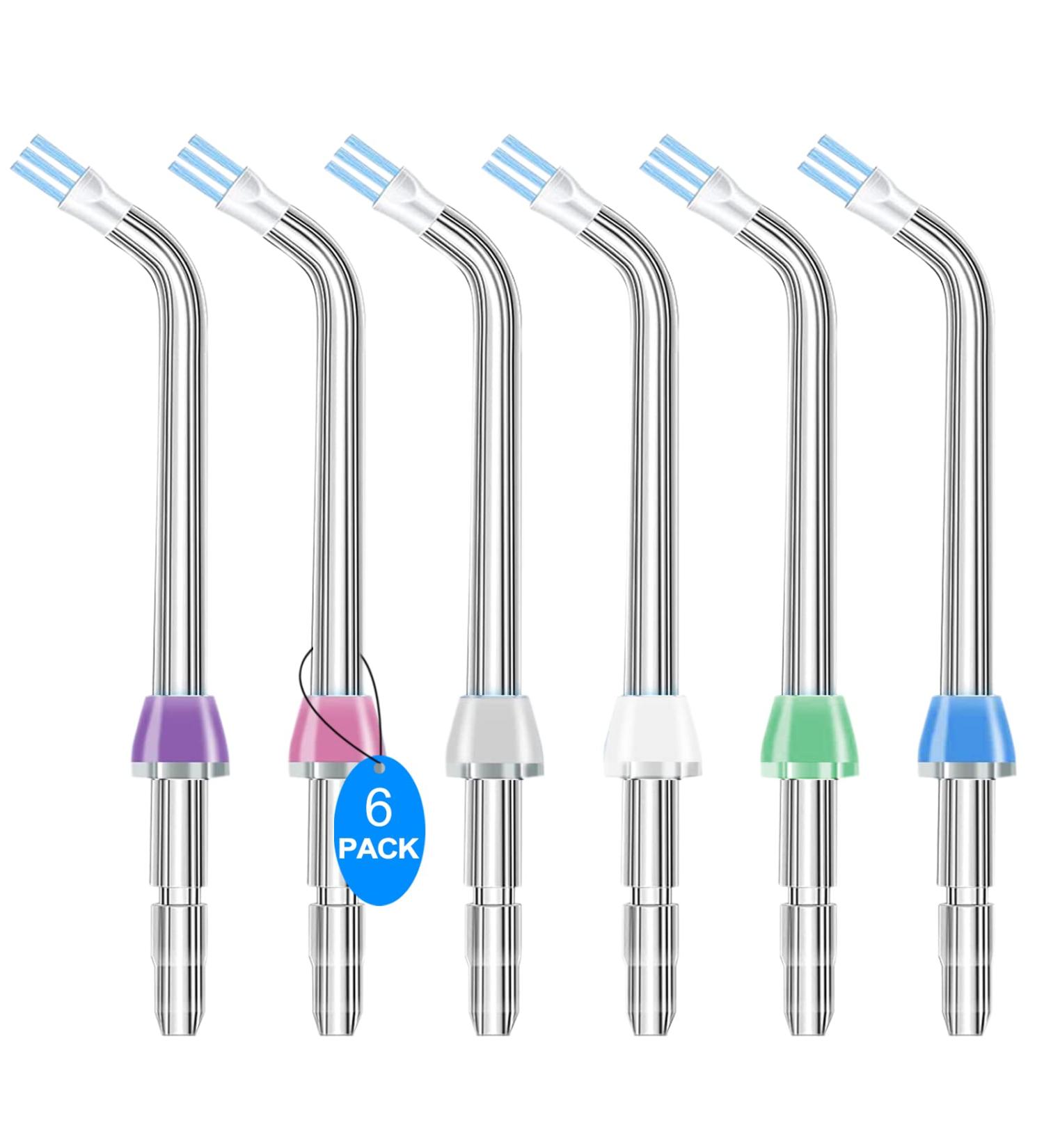 Plaque Seeker Replacement Tips for Waterpik Flossers - 6 Pack - Buy Online on GoSupps.com