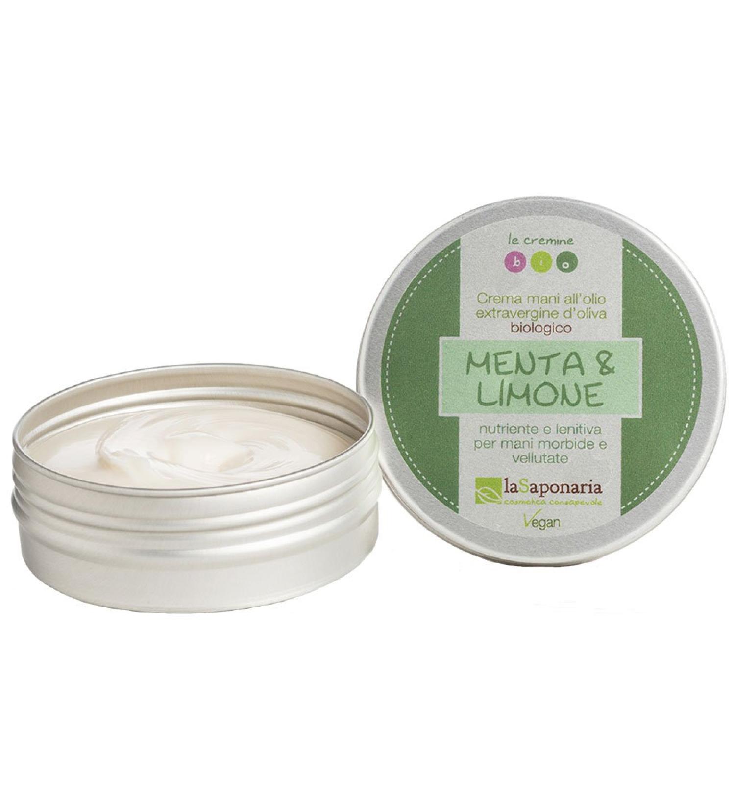La Saponaria Hand Cream Mint and Lemon 60 ml.