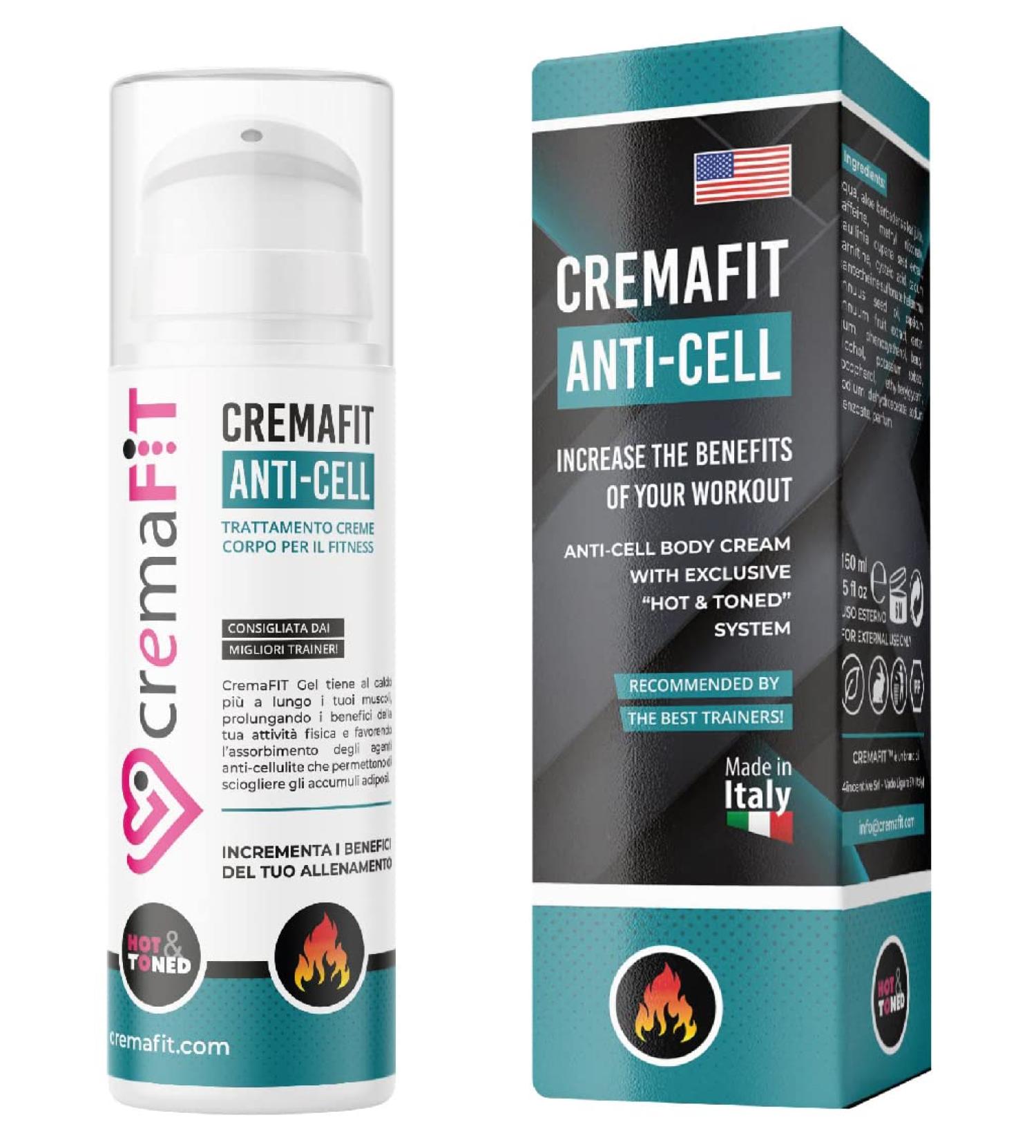 Cremafit Anti-Cellulite Cream for Thighs & Buttocks - 150ml Thermoactive Gel for Stubborn Cellulite - Buy Online on GoSupps.com