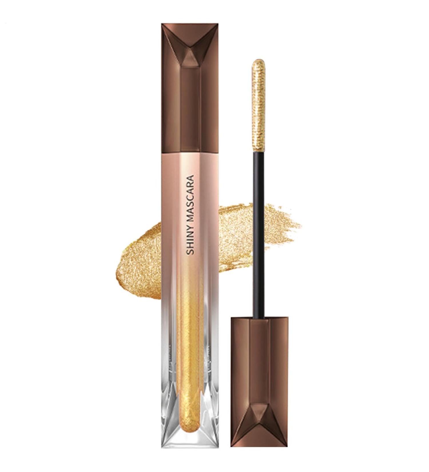 Glitter mascara for women glitter mascara for eyelashes - Smudge-proof lengthening and volumizing mascara high-color rendering eyelash cosmetics waterproof lifting mascara curling multi-effect - Buy Online on GoSupps.com