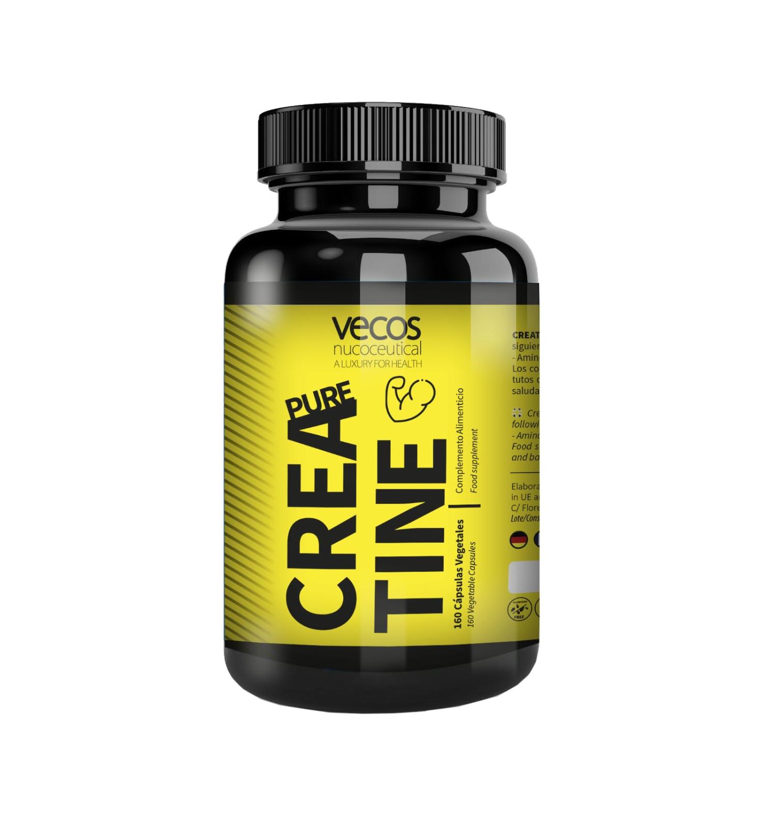 Creatine Monohydrate Pure 3000mg - 160 Capsules Bodybuilding & Muscle Mass - Buy Online on GoSupps.com