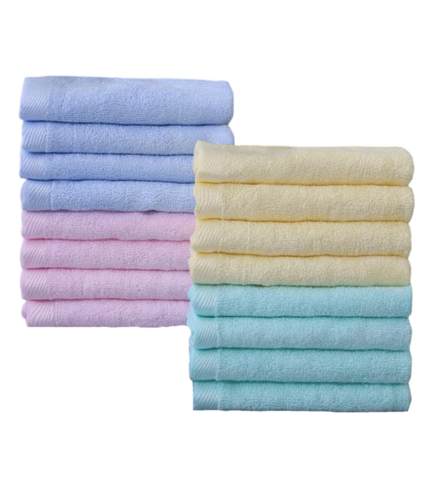Baymonkay Luxury Washcloths and Hand Towels Set - 16-Piece - Ultra Soft and Absorbent - Multicolor - 11.5'' x 11.5 - Buy Online on GoSupps.com
