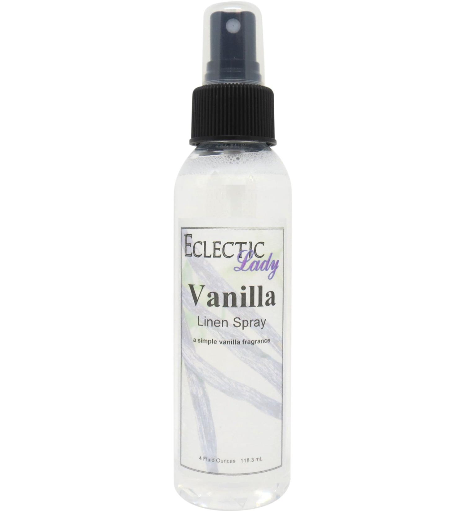 Vanilla Linen Spray (Double Strength) 2 ounces - Eclectic Lady Sheet and Linen Spray - No Artificial Colors Parabens or Preservatives - Long-Lasting Scent for Bed Fabric & Pillow 2 Fluid Ounces (Double Strength) - Buy Online on GoSupps.com