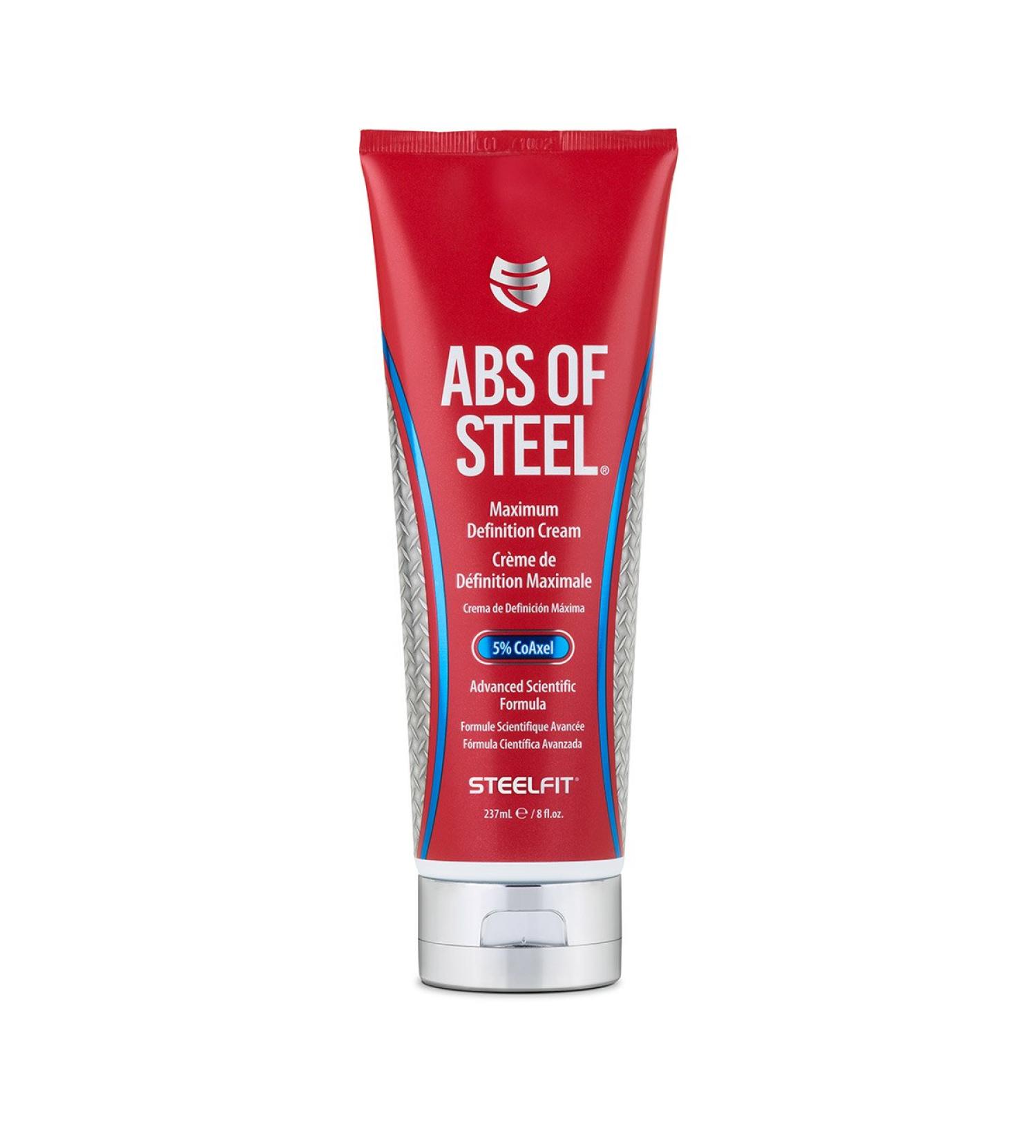 SteelFit Abs of Steel 5% CoAxel Cream - Maximum Definition & Workout Enhancer - Skin Firming & Fat Loss - 8 fl. oz - Buy Online on GoSupps.com
