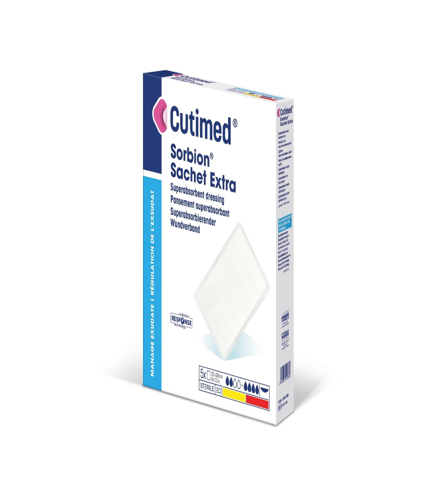 Cutimed Sorbion extra cellulose wound dressing 30 x 20 cm