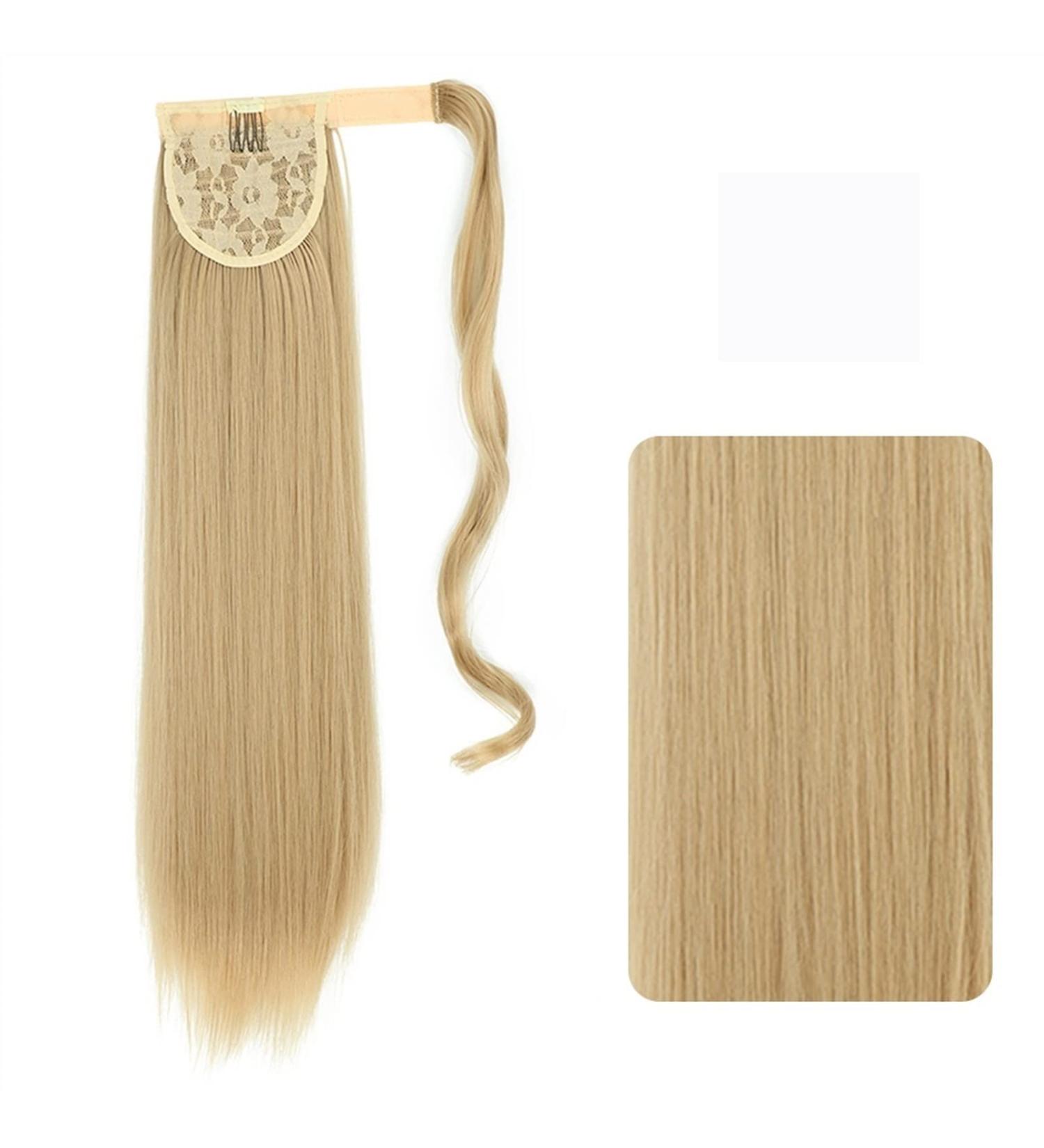 Hair Chignon 22-32 Inch Synthetic Long Straight Ponytail Headband Ponytail Wig Wrap Hair Clip Extensions Ponytail Bun for Women Messy Bun Hair Piece (Color : 18 Size : 32inches) - Buy Online on GoSupps.com