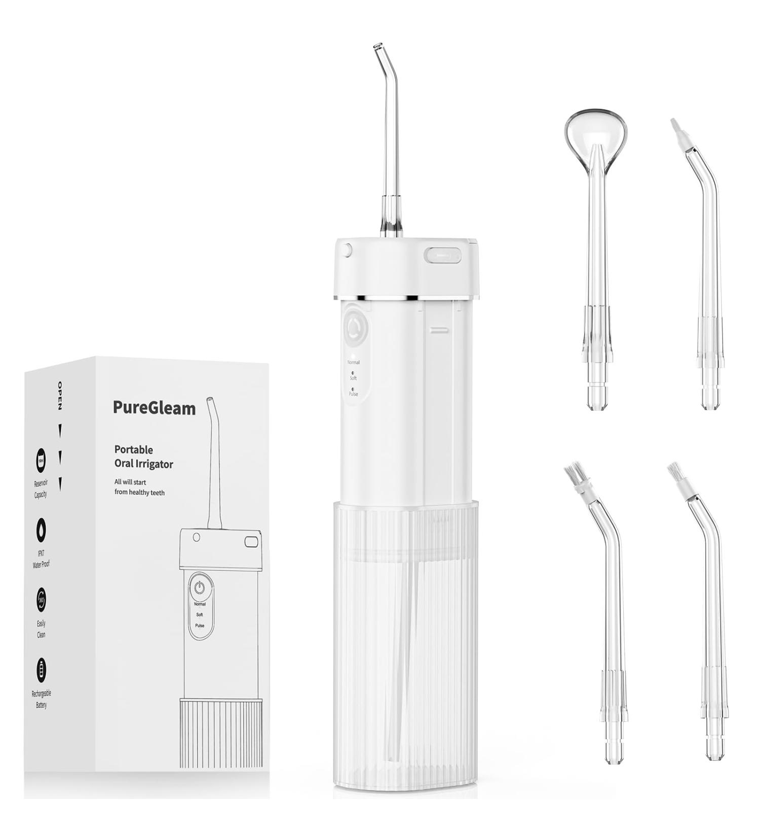 Portable Water Flosser | Travel Water Flosser for Healthy Teeth - Shop Now - Buy Online on GoSupps.com