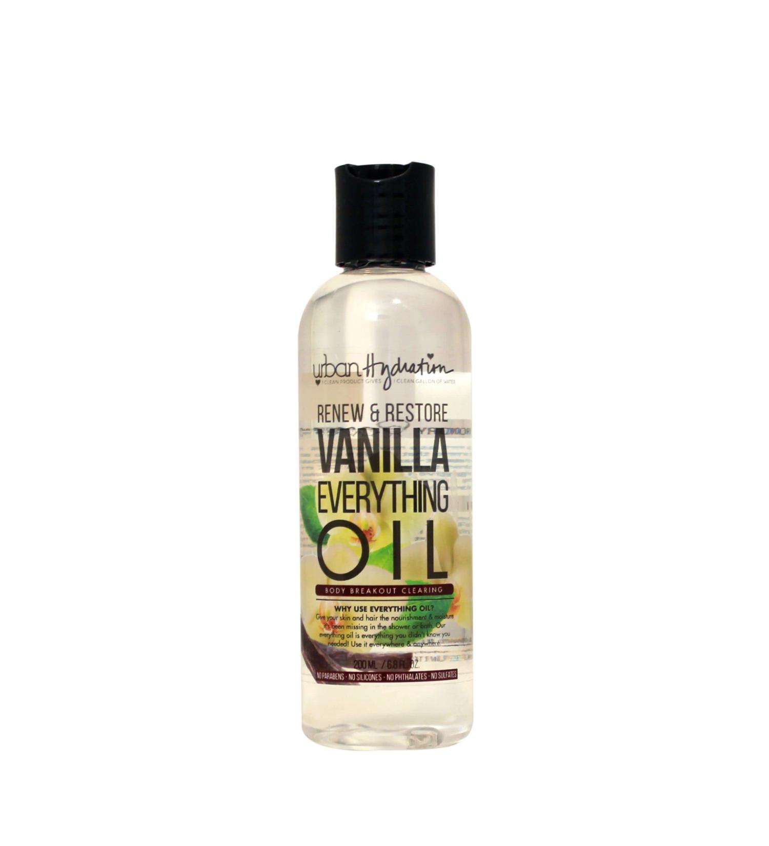 Urban Hydration Renew & Restore Vanilla Everything Oil - Sulfate Paraben Gluten & Dye Free | 6.8 oz | Enhances Skin Appearance - Buy Online on GoSupps.com