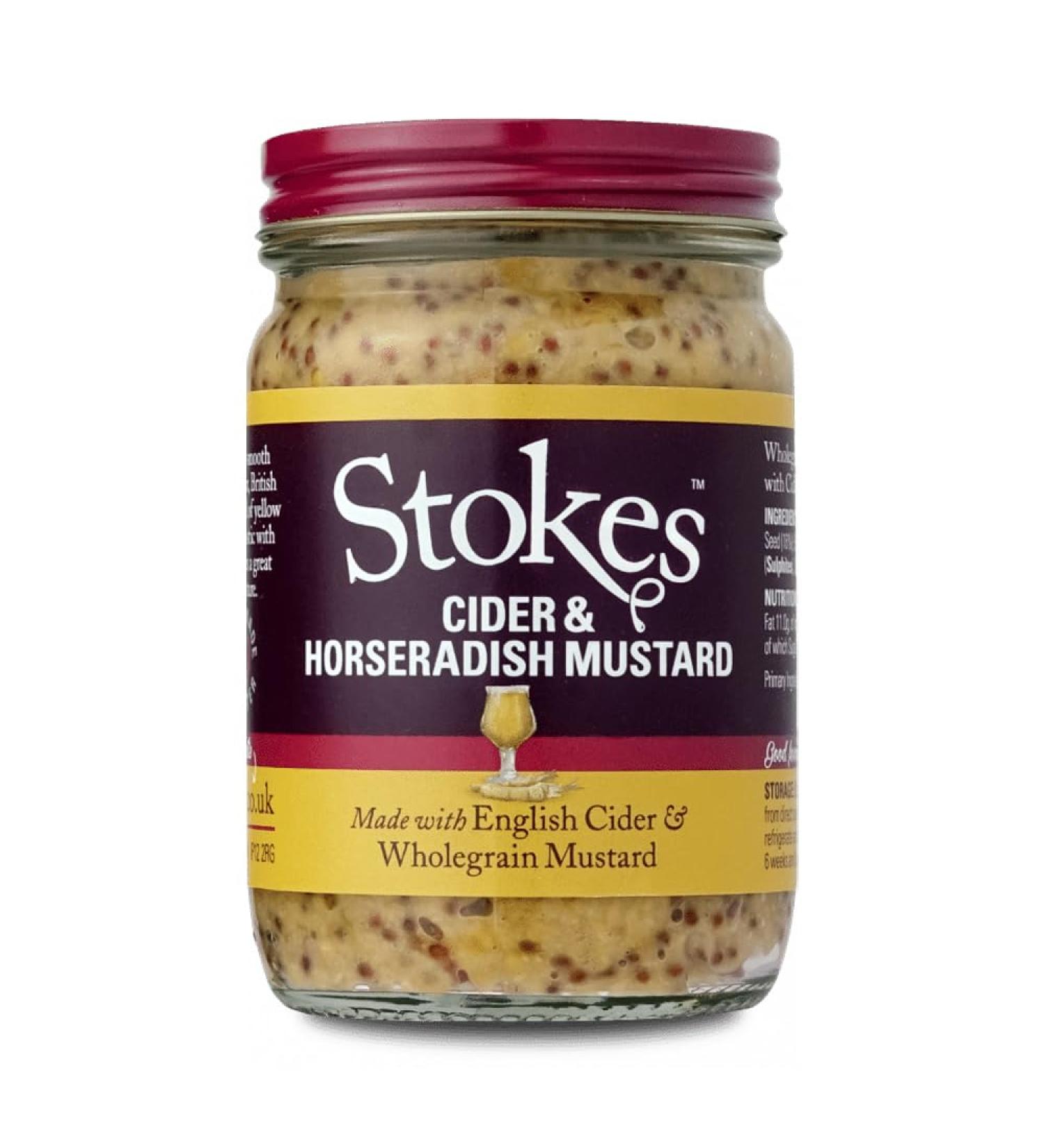 Stokes Cider & Horseradish Wholegrain Mustard 185g