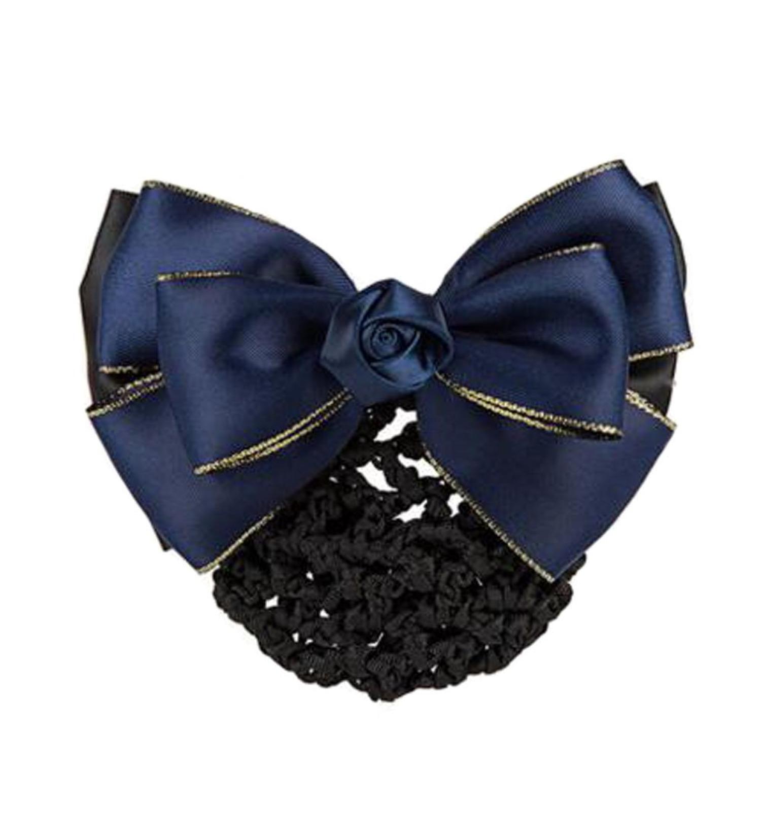 Bowknot Snood Net Net Hair Clip Net Hair Clip Barrette Hairnet Womens Bow Barrette Girls Hairdressing Snood Net Hairnet Hair Clip Bun Cover E13