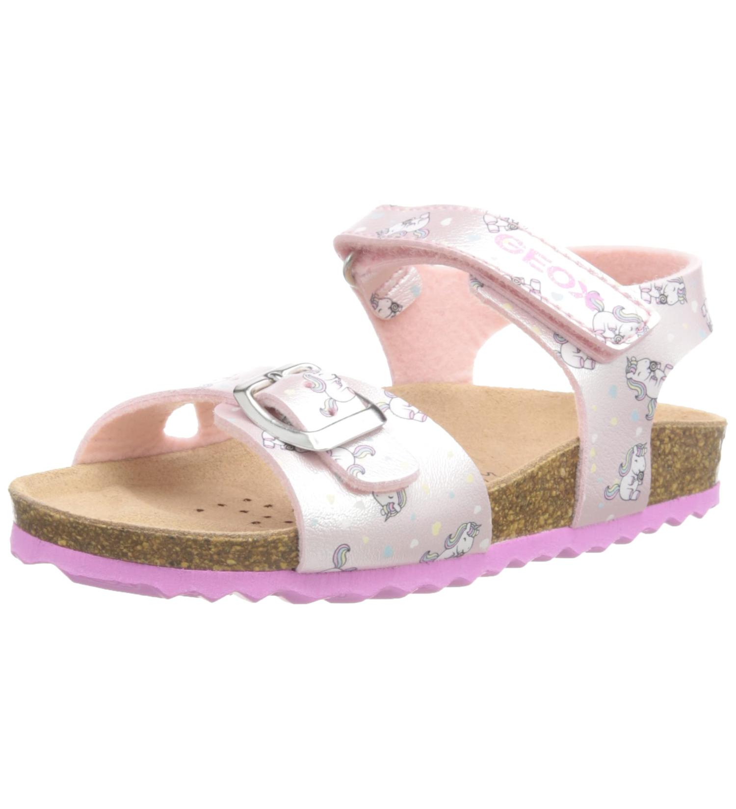 Geox Baby Girl's B Sandal Chalki 3.5 UK - Light Pink Fuchsia | Shop Now - Buy Online on GoSupps.com