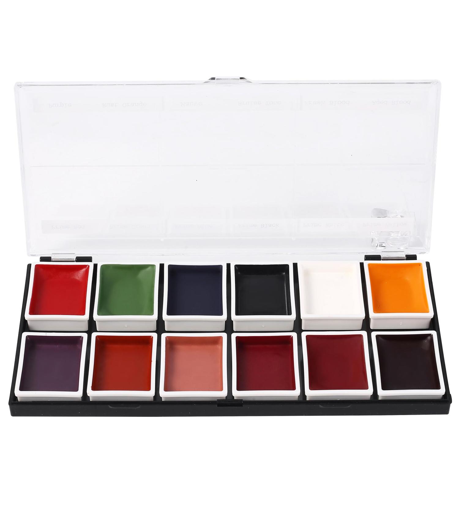 FX Alcohol-Activated 12 Colors Makeup Palette | Highly Pigmented Professional Makeup for Stage Film Costumes & Cosplay - Buy Online on GoSupps.com