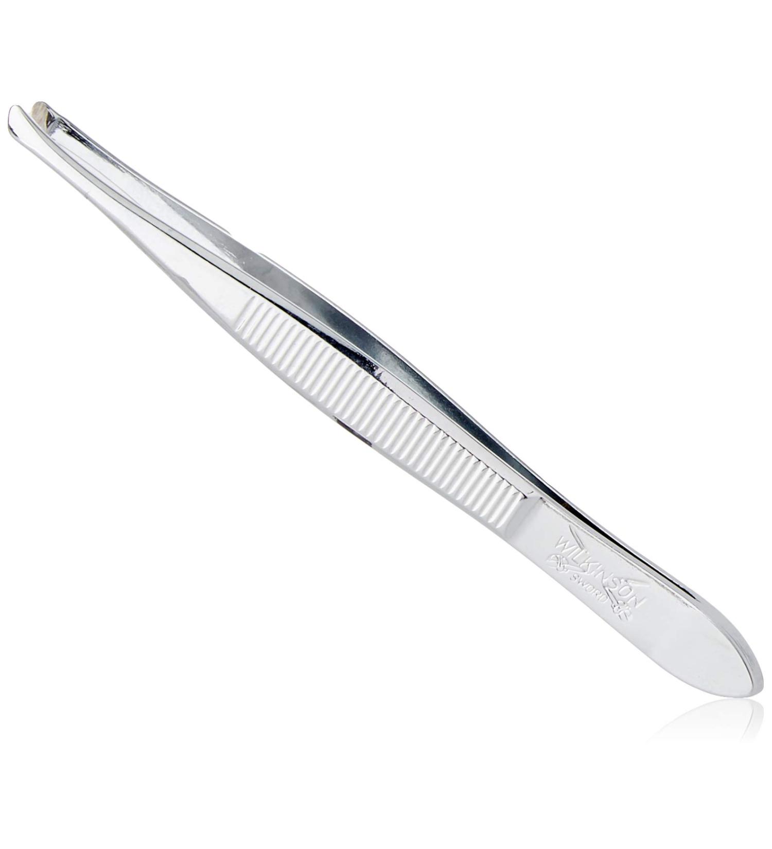 Wilkinson Sword Manicure Tweezers with Slanted Tip - Chrome Finish | Precision Nail Care Tool for Perfect Grooming | 1 PC - International Shipping Available - Buy Online on GoSupps.com