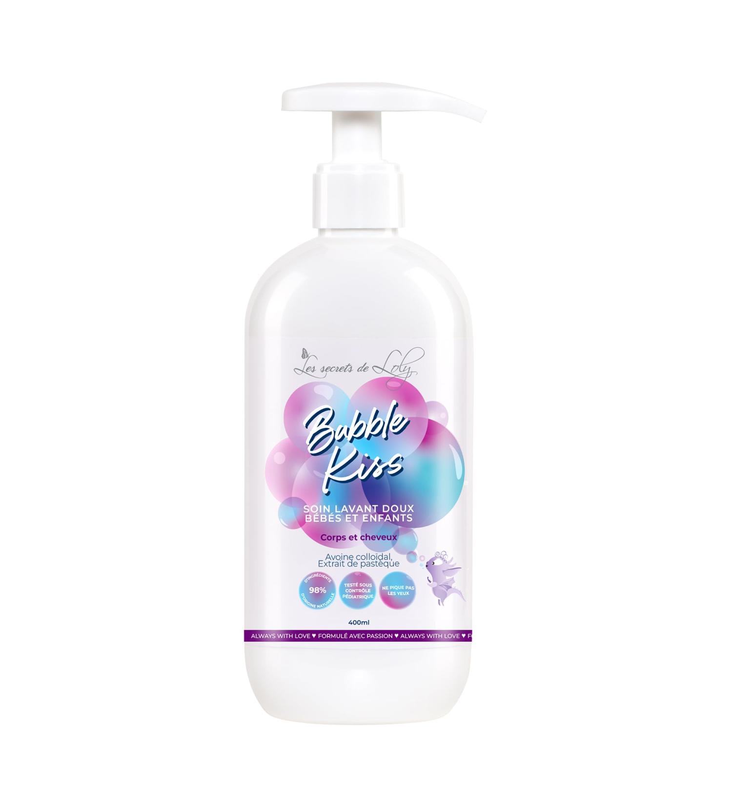 Les Secrets de Loly Bubble Kiss Soin lavant b b 2-en-1 corps & cheveux Ultra-doux Peaux sensibles & cheveux textur s (d s la naissance) 98% d'origine naturelle 400 ml - Buy Online on GoSupps.com