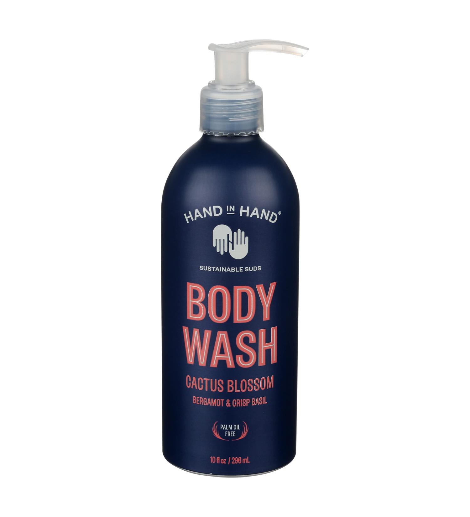 Hand in Hand Cactus Blossom Body Wash 10oz - Natural & Hydrating - Buy Online on GoSupps.com