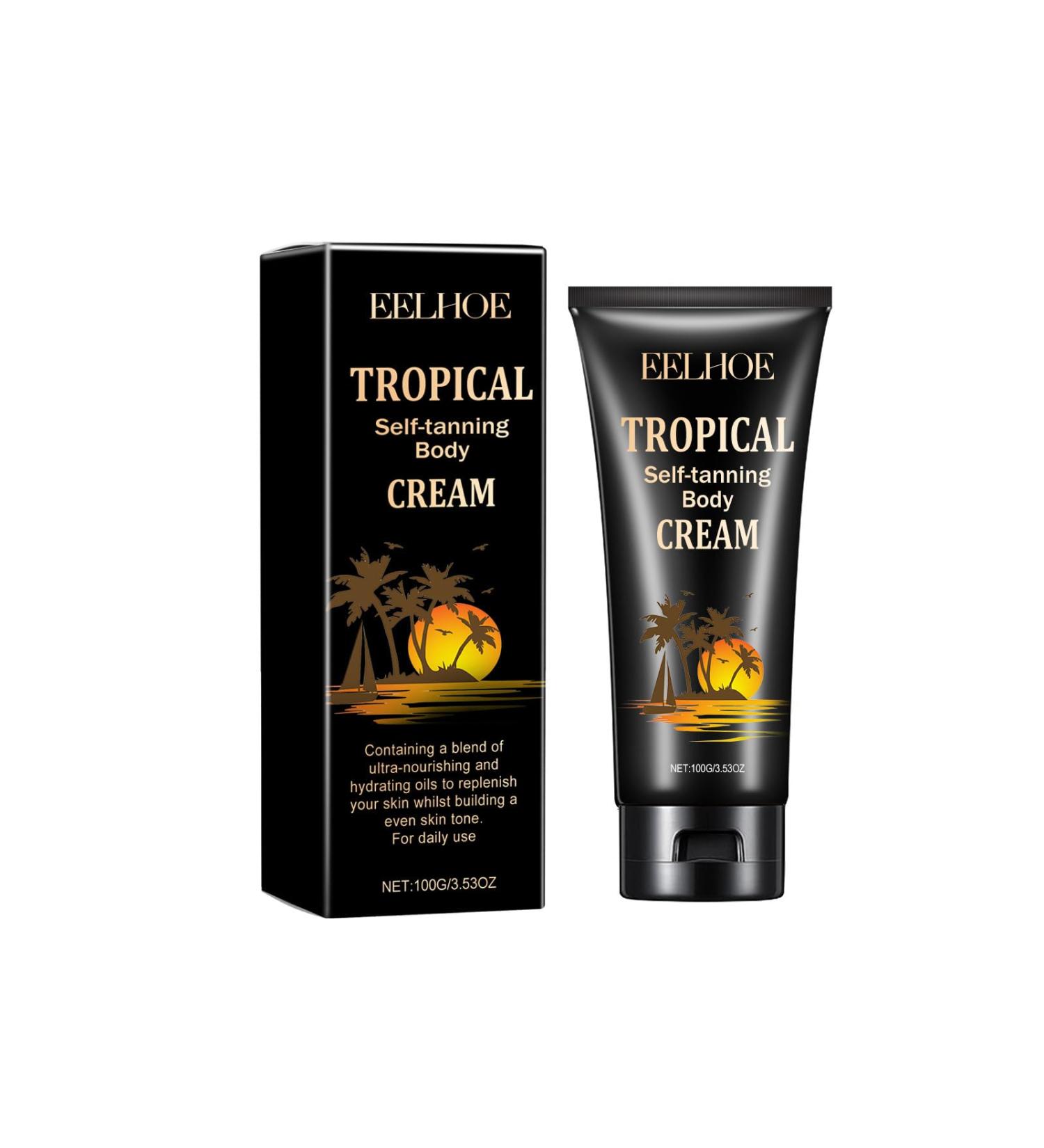 Tongyend Tanning Cream Self Tanning Cream for Face and Body Buildable Formula Gives a Sun-Kissed Glow Without UV Damage for Outdoor and Indoor Tanning