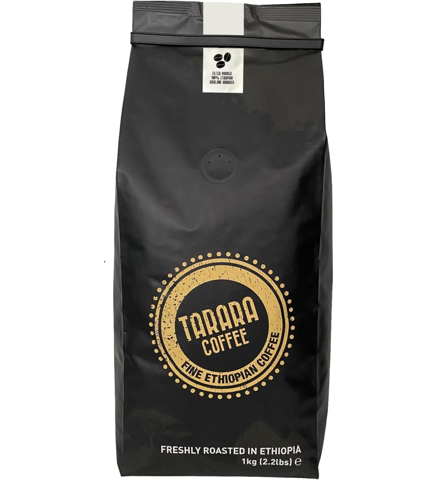 Tarara Coffee - Premium Ground Coffee - 100% Pure Ethiopian Arabica - Medium-Dark Artisan Roast - Rich & Aromatic - 1 - Buy Online on GoSupps.com