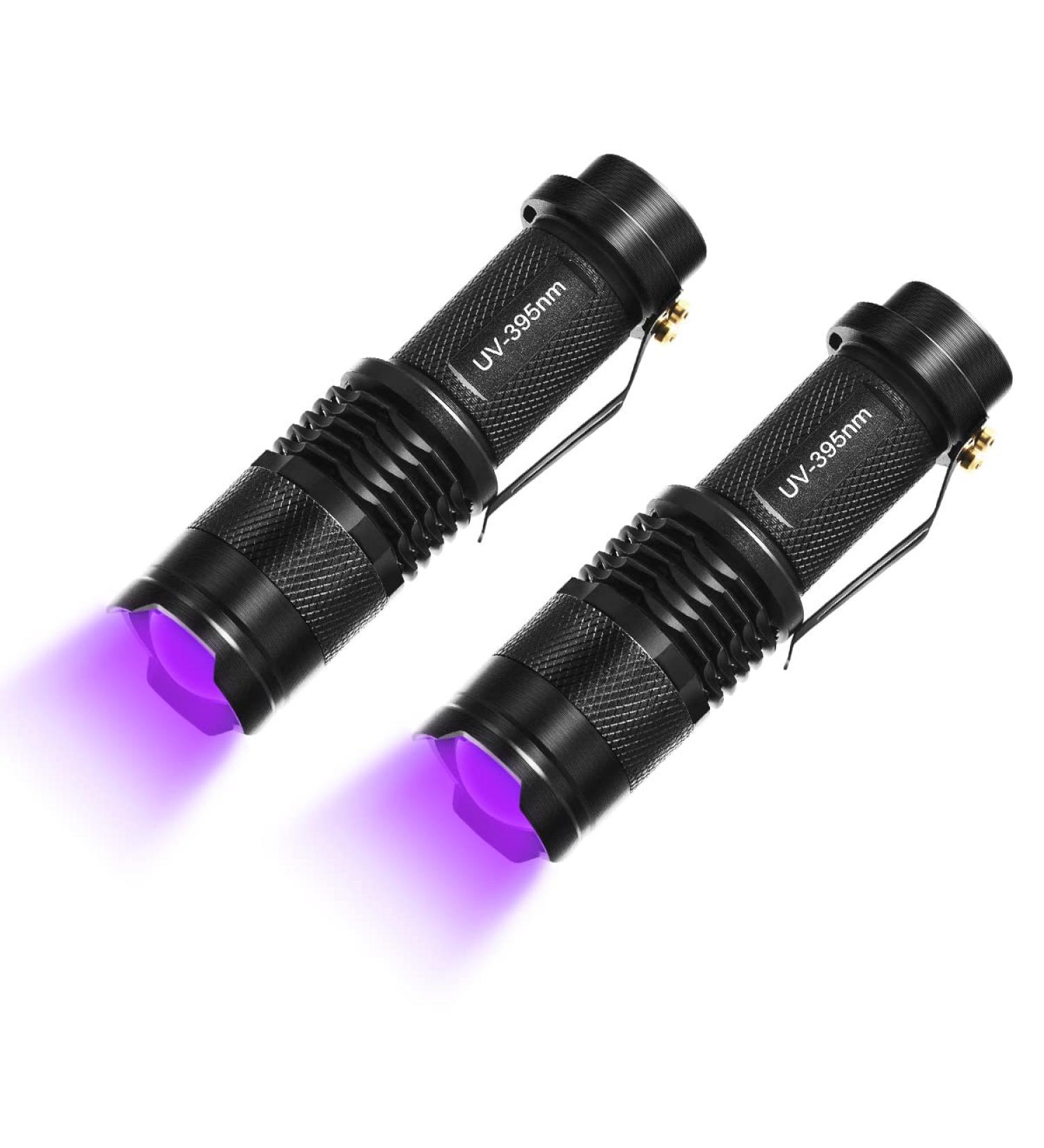 Fulighture UV Torch 2 Pack Pets Black Light 3 Modes Lights 395nm Dogs/Cats Urine Detector Ultraviolet Flashlight Find Dry Stains on Carpets/Rugs/Floor Operated by AA Batteries (Not Included) - Buy Online on GoSupps.com