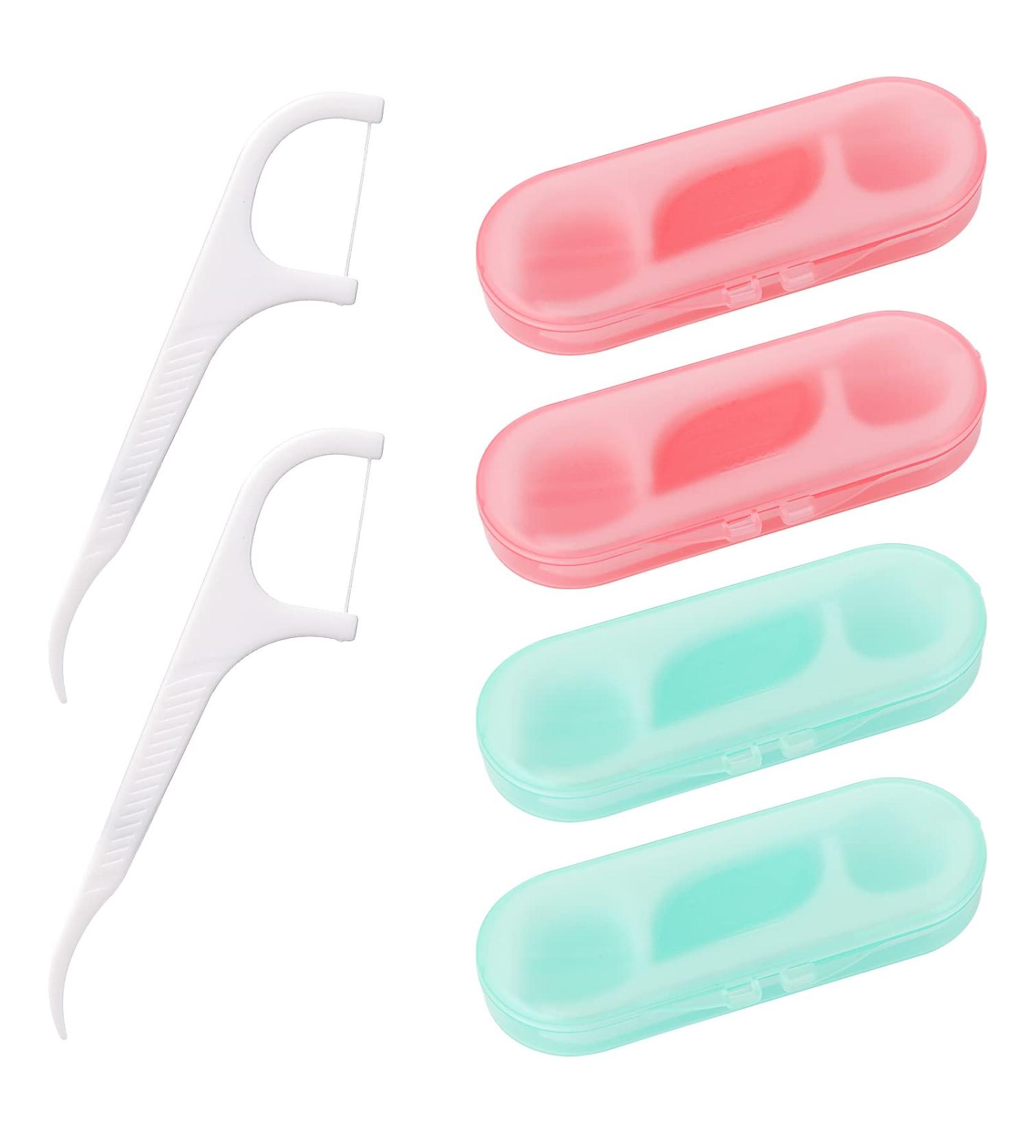 Buy WLLHYF 4 PCS Travel Dental Floss Case - Portable Refillable Organizer with 40 Picks for Family & Travel - Ideal for Men & Women - Buy Online on GoSupps.com