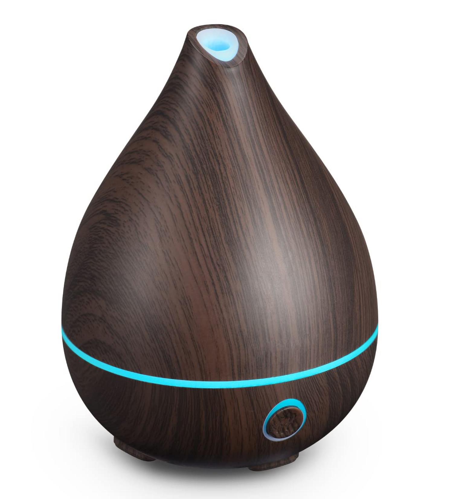 Lysymo 130mL Mini Essential Oil Diffuser | 4-in-1 Button Control | 8 Colors Lights | 19dB Whisper-Quiet | BPA-Free | Waterless Power-Off | Home Aroma Diffuser (Black) - Buy Online on GoSupps.com