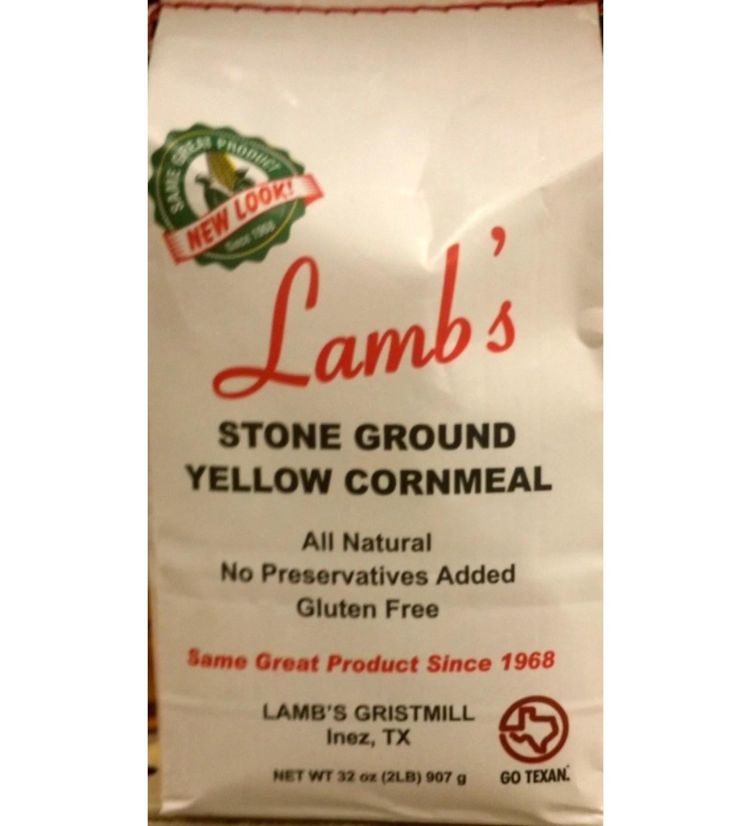Stone Ground Yellow Cornmeal - 2 lb Pack - Premium Quality Lamb's Cornmeal - Buy Online on GoSupps.com