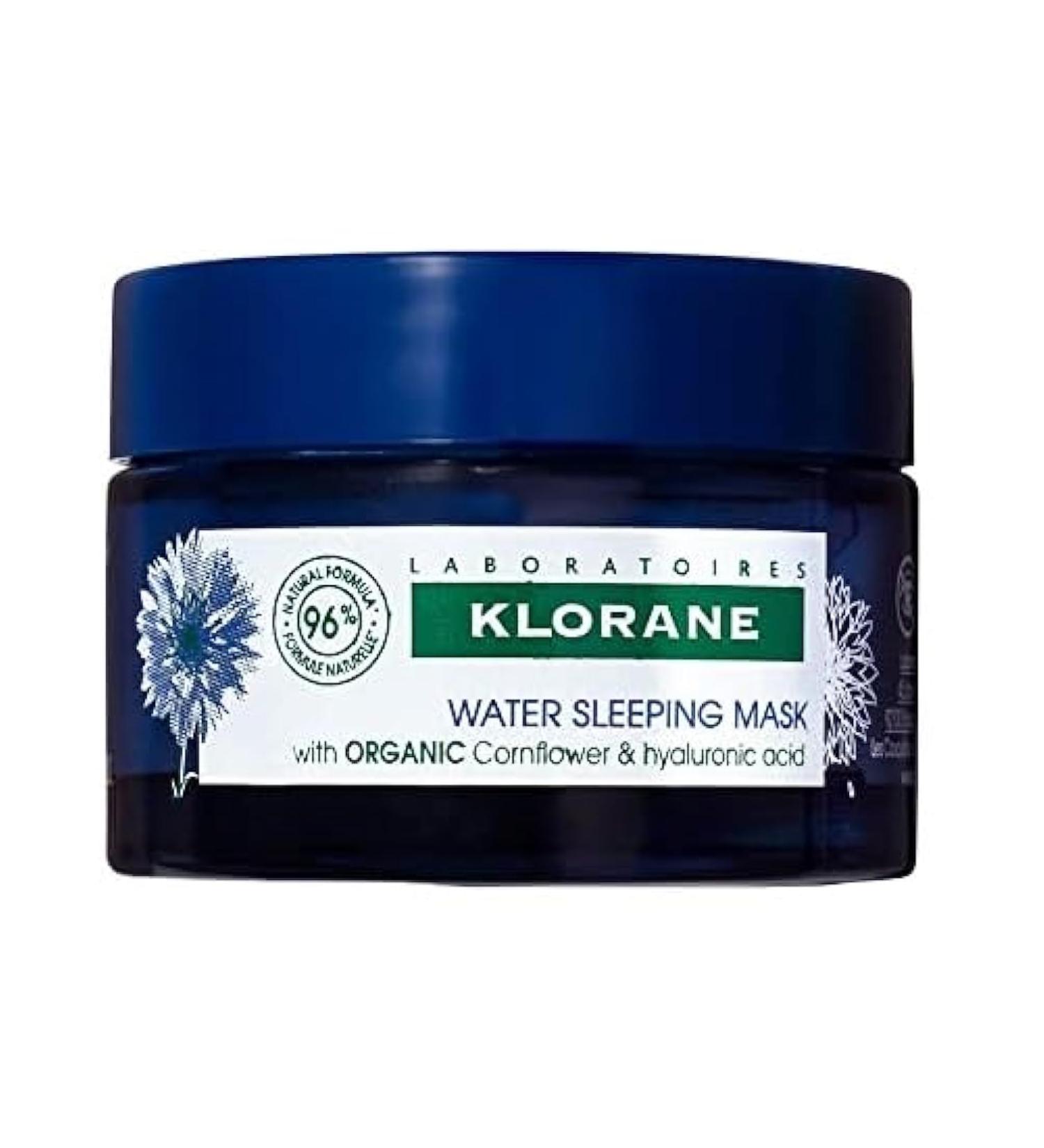 Klorane Revitalizing Water Sleeping Mask - Hydrating Night Mask with Cornflower & Hyaluronic Acid - Paraben & Silicone-Free - 1.6 fl. oz. - Shop Internationally - Buy Online on GoSupps.com